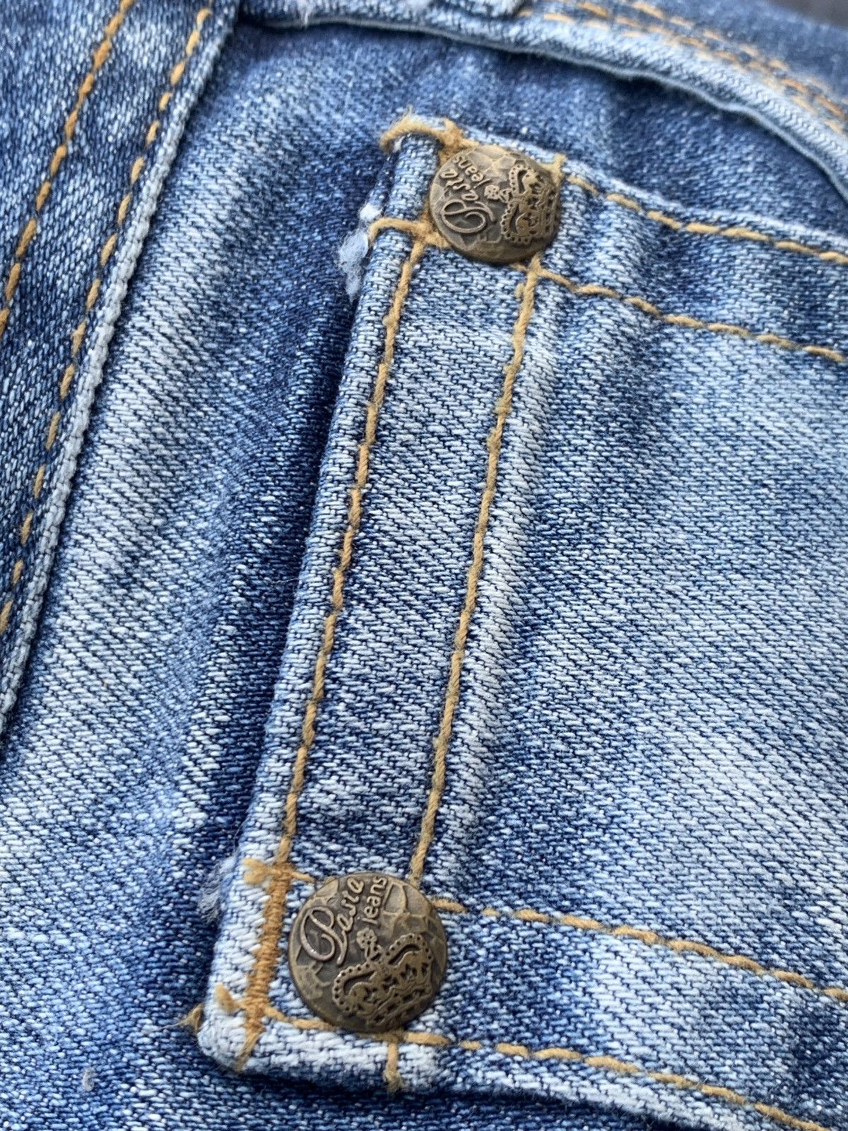Beauty Beast Pasta Denim big cross like chrome hearts style Size US 35 - 9 Thumbnail