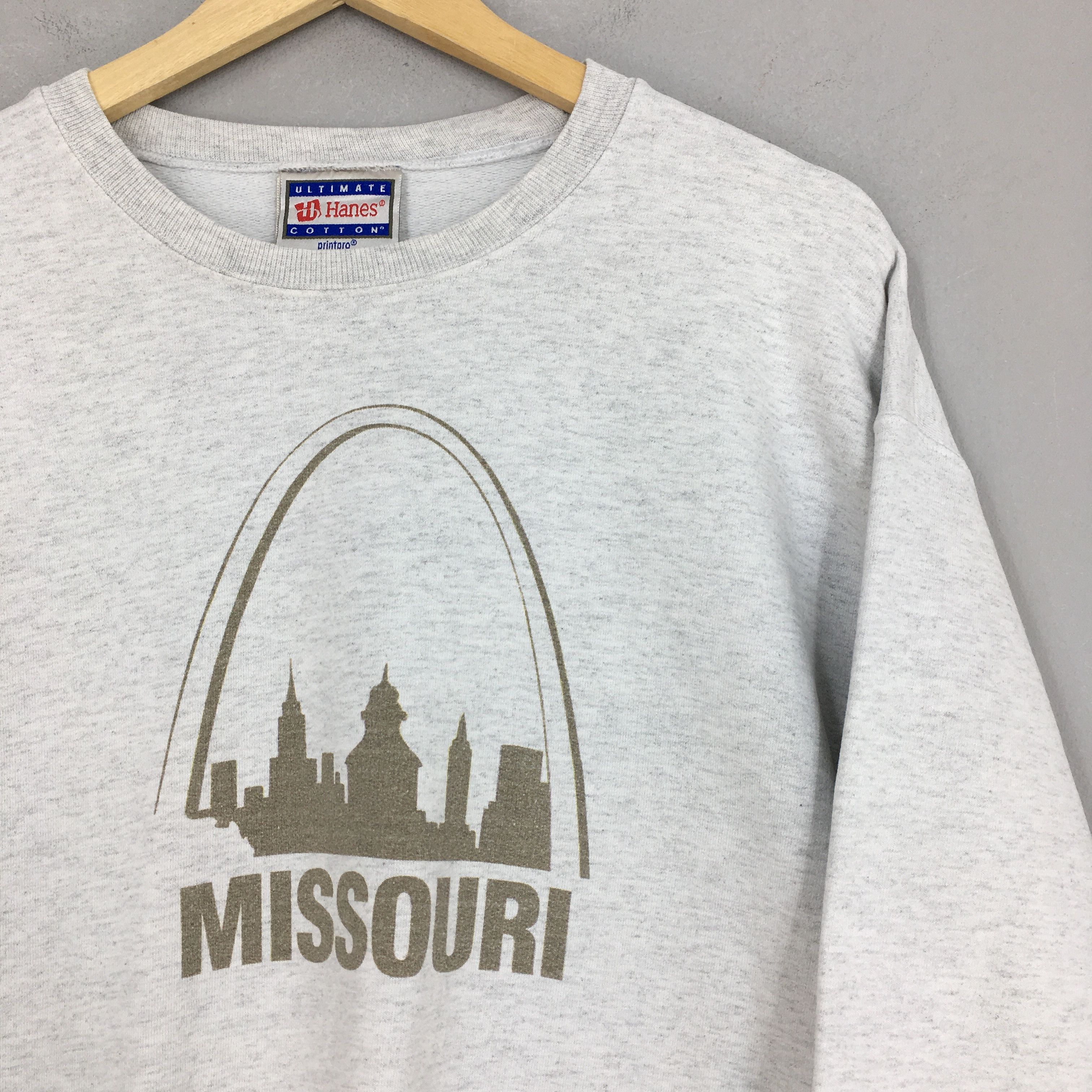 NCAA Vintage 90s Missouri State Gray Sweatshirt Medium Size US M / EU 48-50 / 2 - 2 Thumbnail