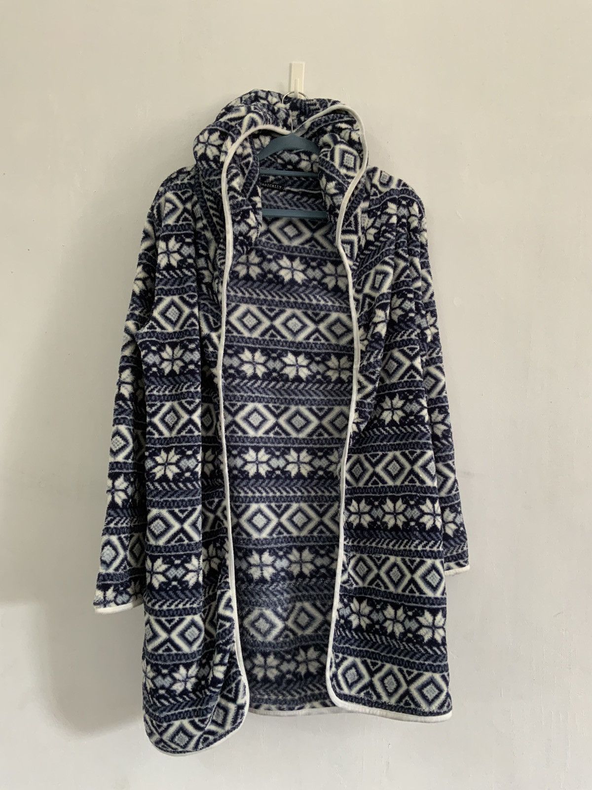 If Six Was Nine Vintage Basically Native Indigo Blue Fleece Size US L / EU 52-54 / 3 - 1 Thumbnail