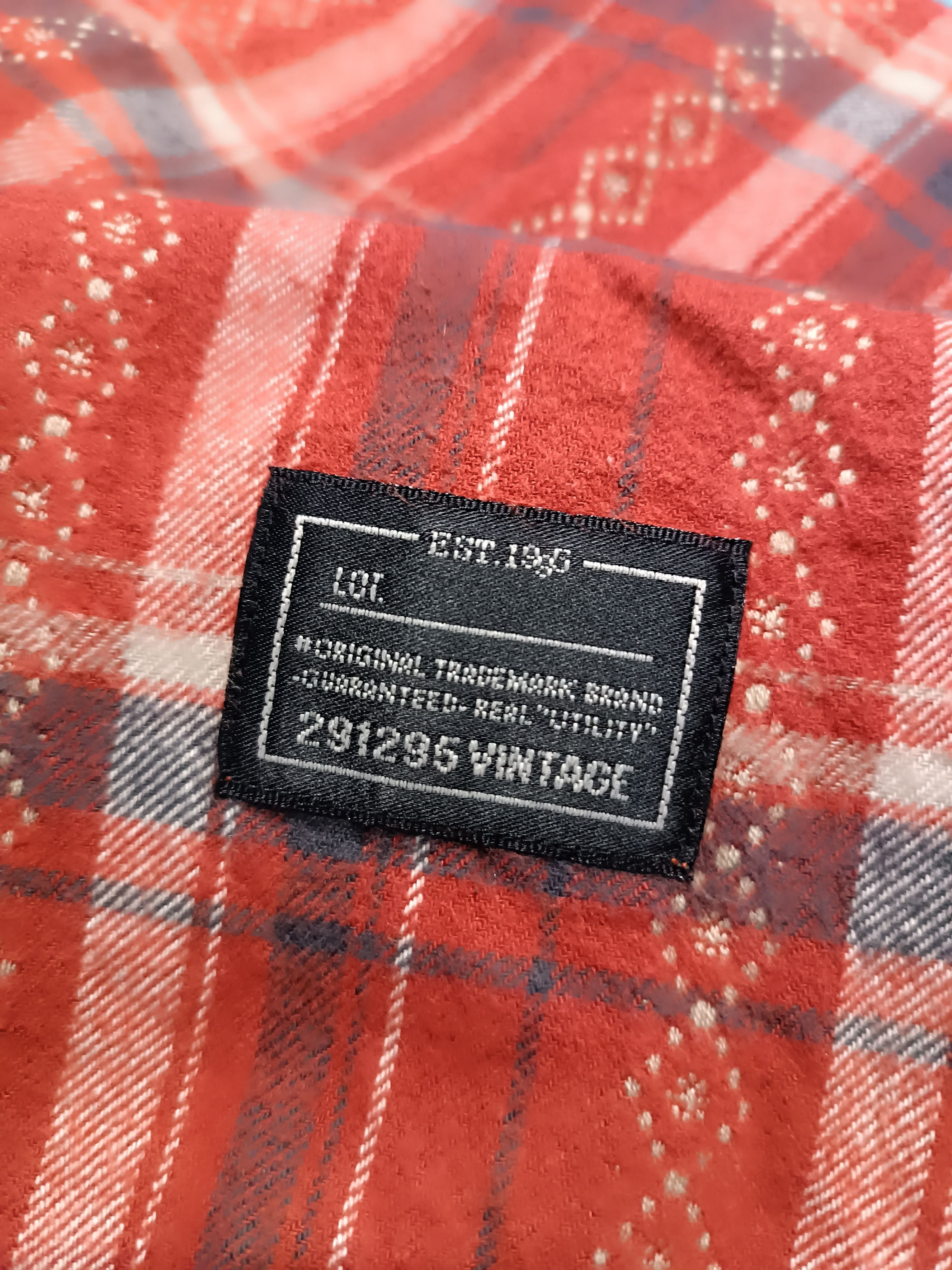 Japanese Brand × Vintage 291295=Homme Flannel Shirt Red Plaid Button Up Long Sleeve Size US L / EU 52-54 / 3 - 6 Thumbnail
