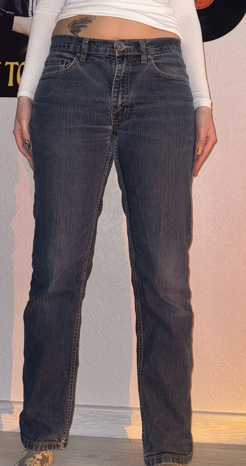 If Six Was Nine Vintage Deep Blue jeans Size 27" / US 4 / IT 40 - 2 Thumbnail