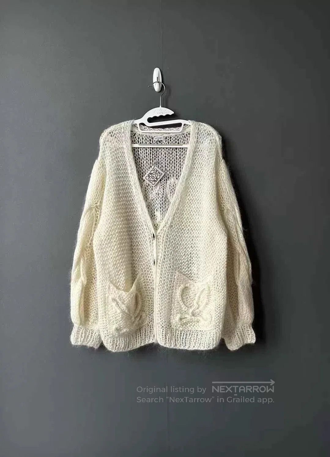 Loewe loewe ivory mohair cardigan. Size S / US 4 / IT 40 - 1 Thumbnail
