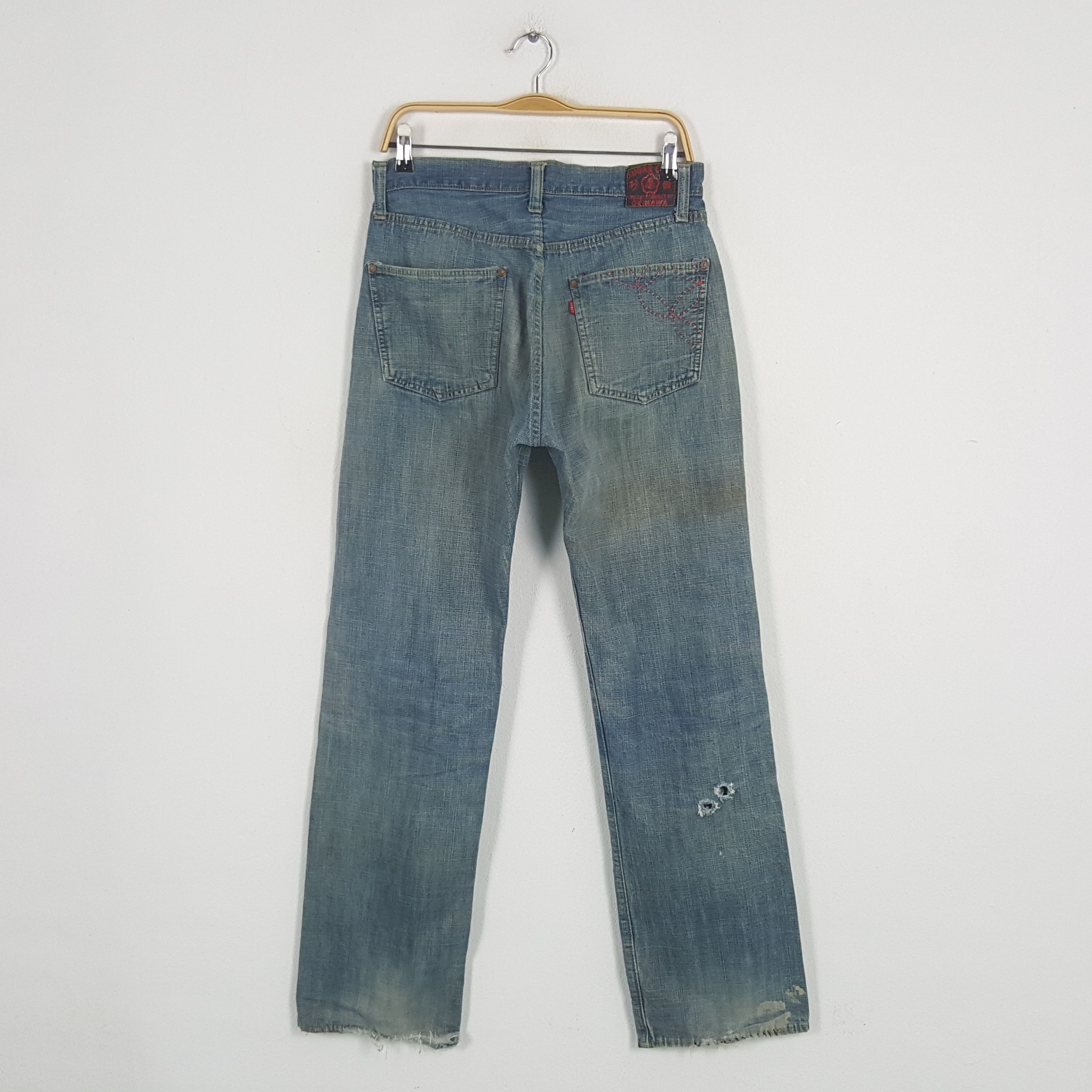 Sugar Cane × Vintage Vintage Sugar Cane Selvedge Japanese Distressed Denim Jeans Size US 31 - 10 Thumbnail