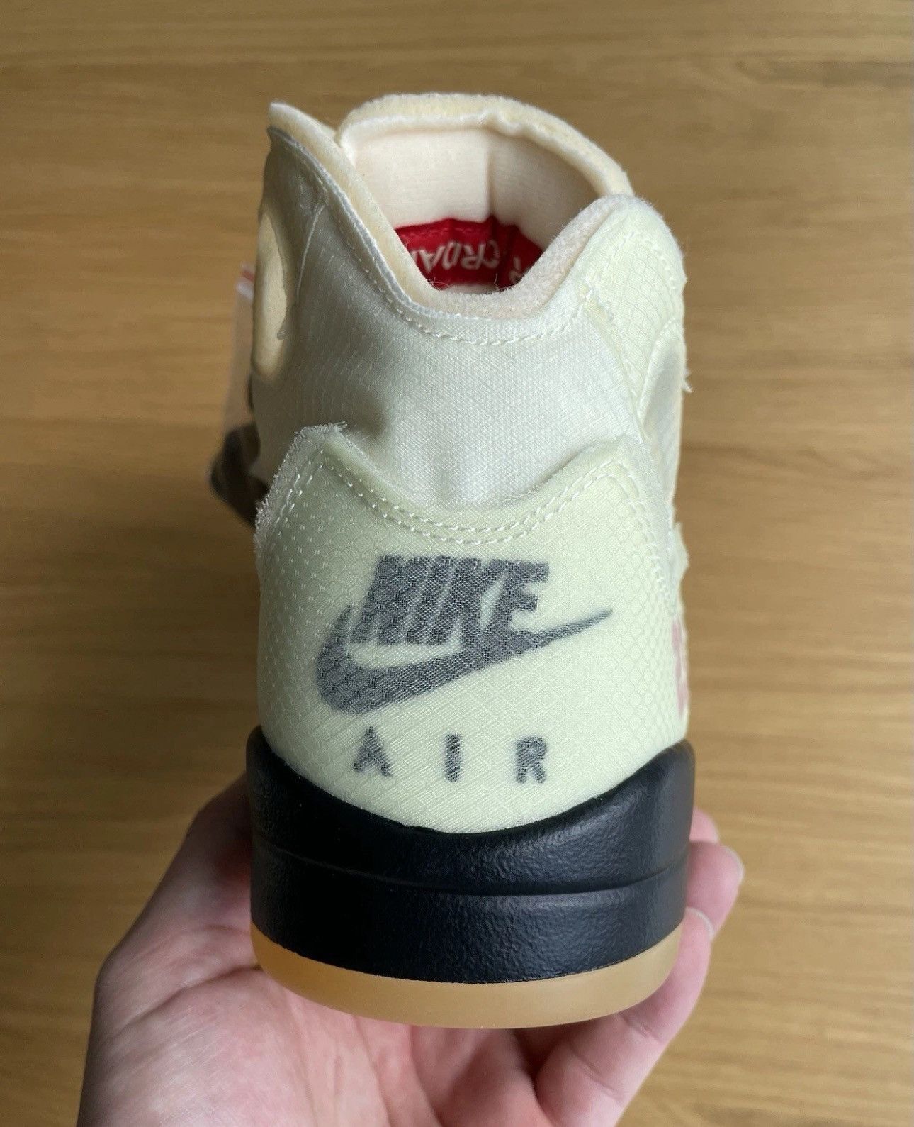 Nike × Off-White Jordan 5 SP x Off-White, Mid Sail, UK 7.5. US 8.5 Size US 8.5 / EU 41-42 - 2 Thumbnail