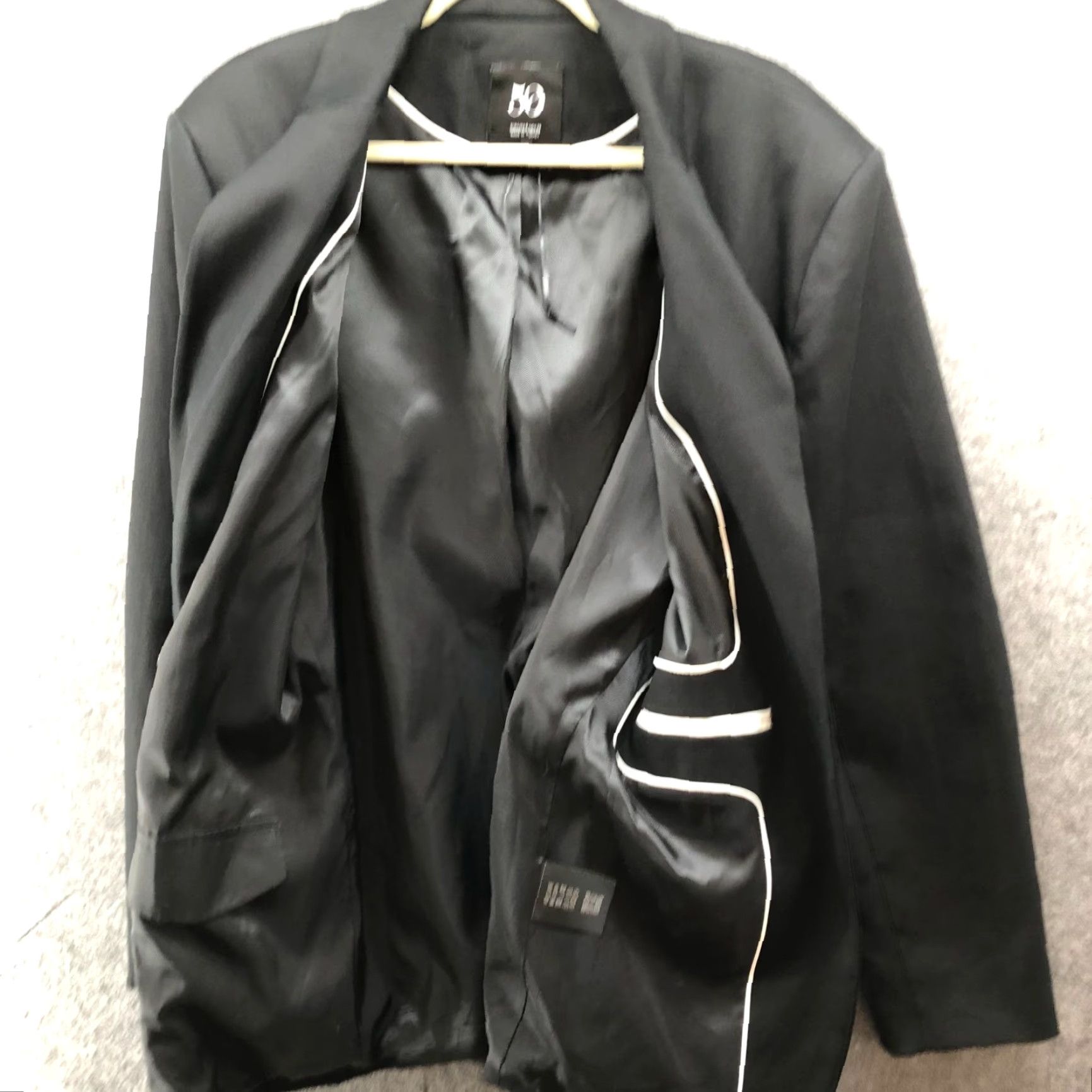 Zara Zara Blazer Womens S Black One-Button Long Oversize Career 50th Anniversary Suit Jacket/Blazer Size S / US 4 / IT 40 - 7 Thumbnail