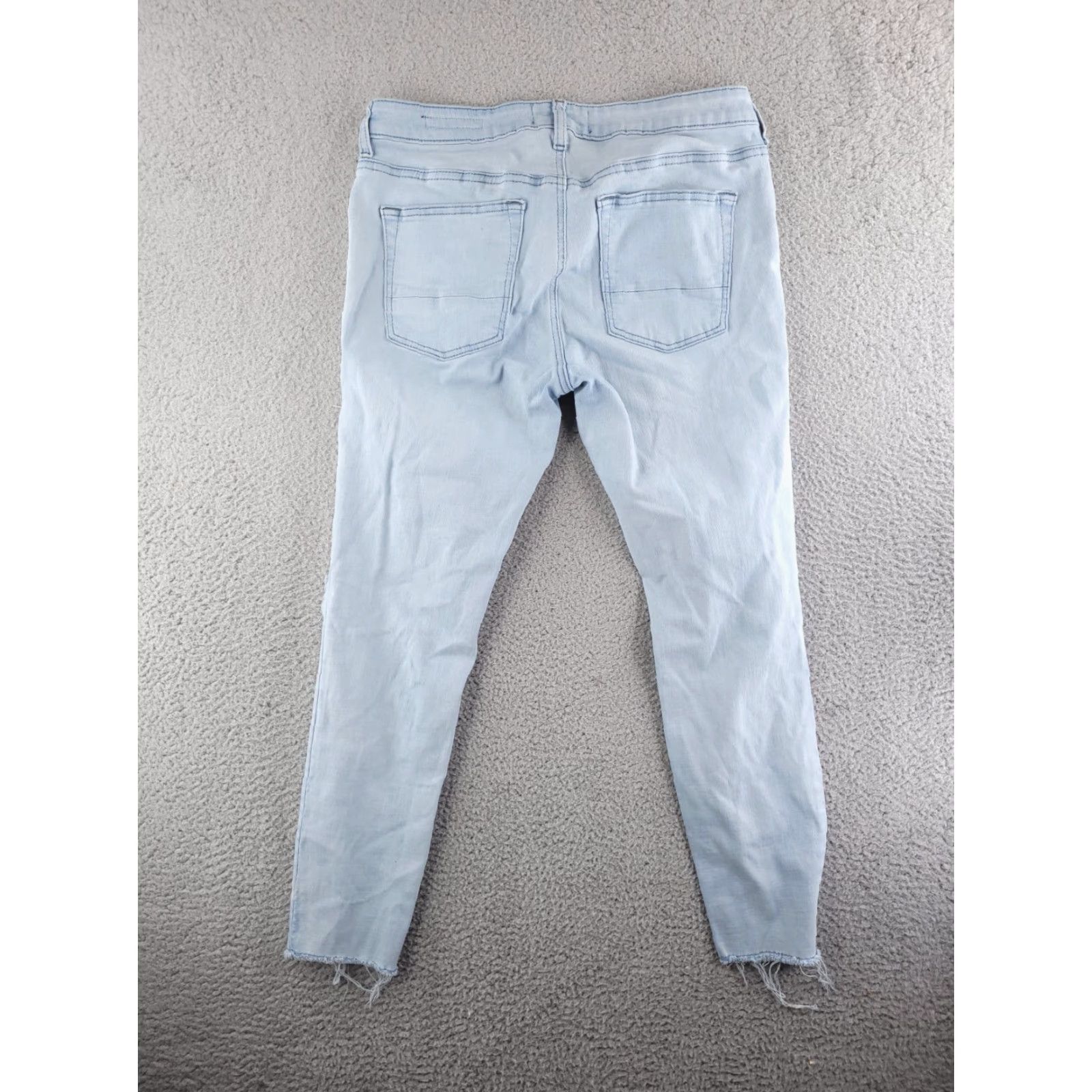 Pacsun Pacsun Jeans Mens 31x27 Blue Skinny Distressed Ripped Light Wash Jeans Mens Size US 31 - 7 Thumbnail