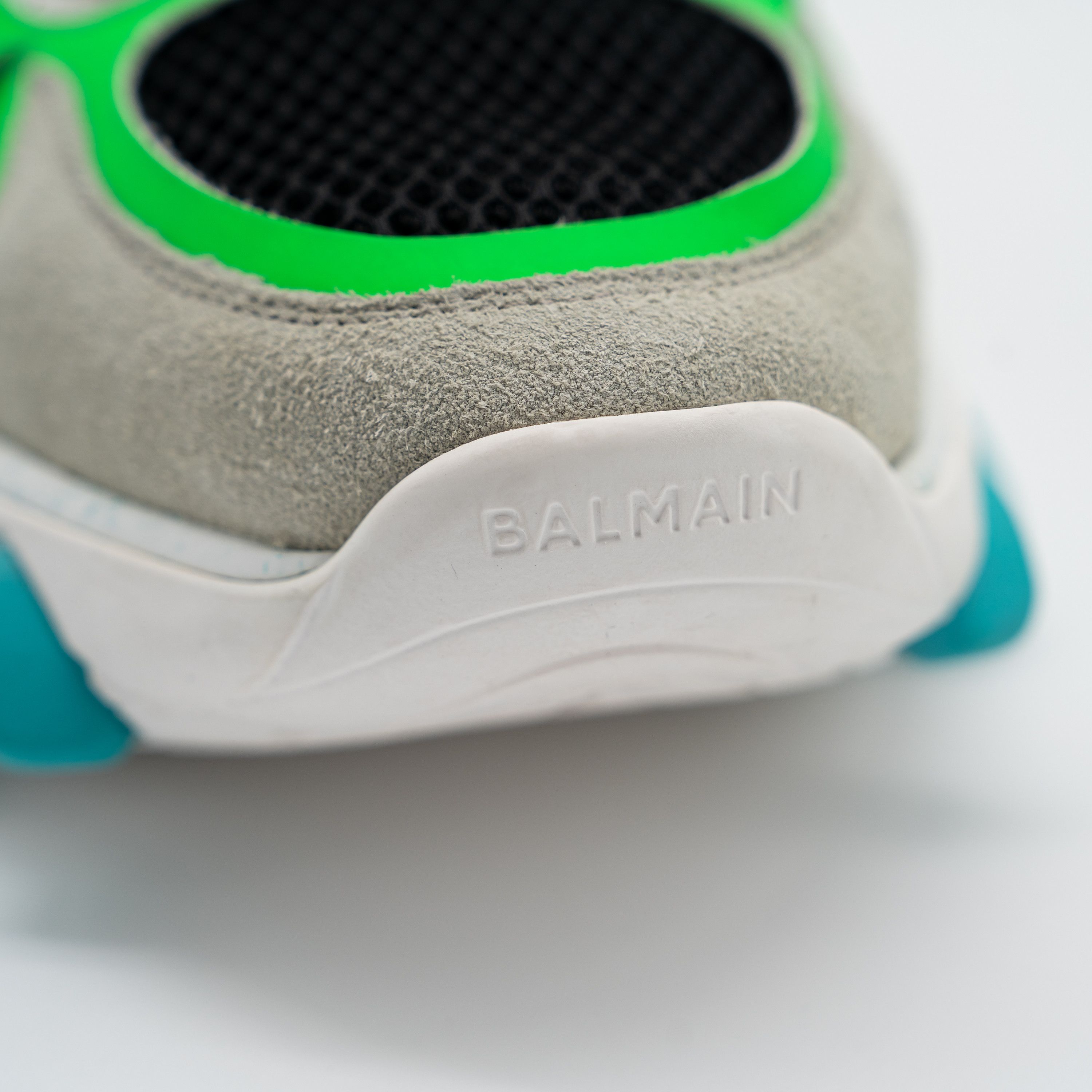 Balmain 46 13 US Balmain B-East White Black Green Blue Sneakers Size US 13 / EU 46 - 7 Thumbnail