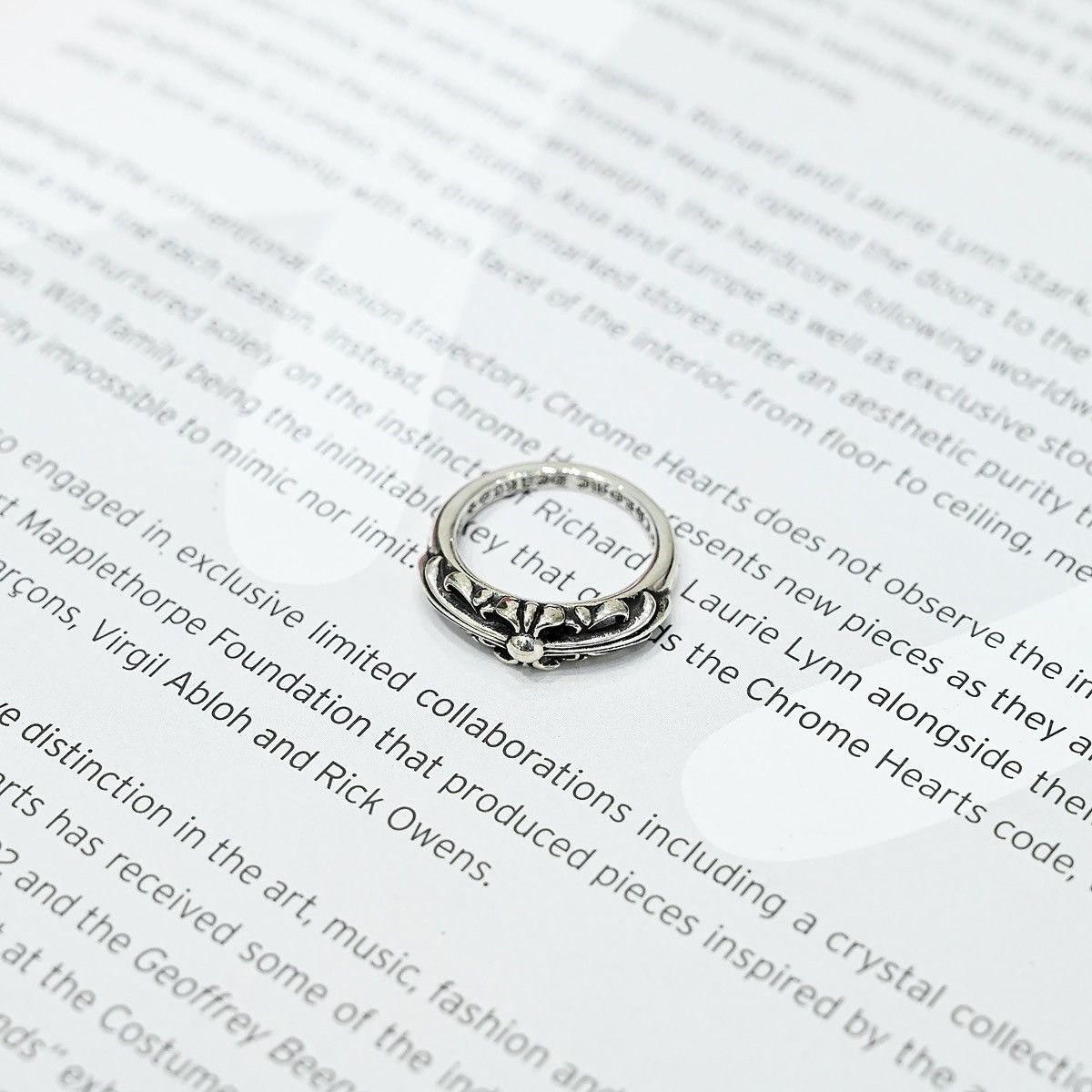 Chrome Hearts CHROME HEARTS BABY CLASSIC FLORAL RING SILVER Size ONE SIZE - 1 Thumbnail