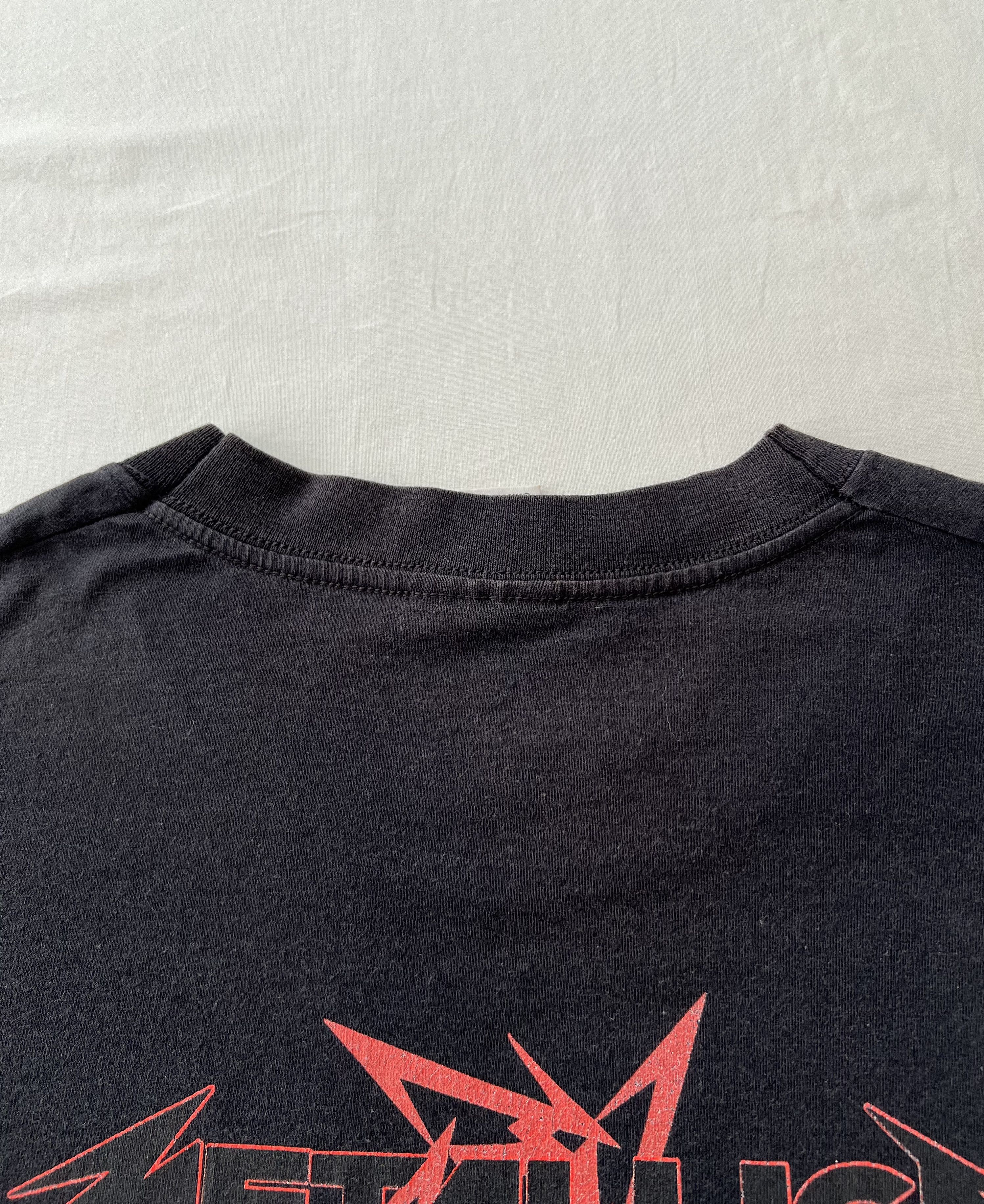 Band Tees Vintage 2002 Metallica Rock Band Faded Black T-shirt Size US L / EU 52-54 / 3 - 18 Thumbnail