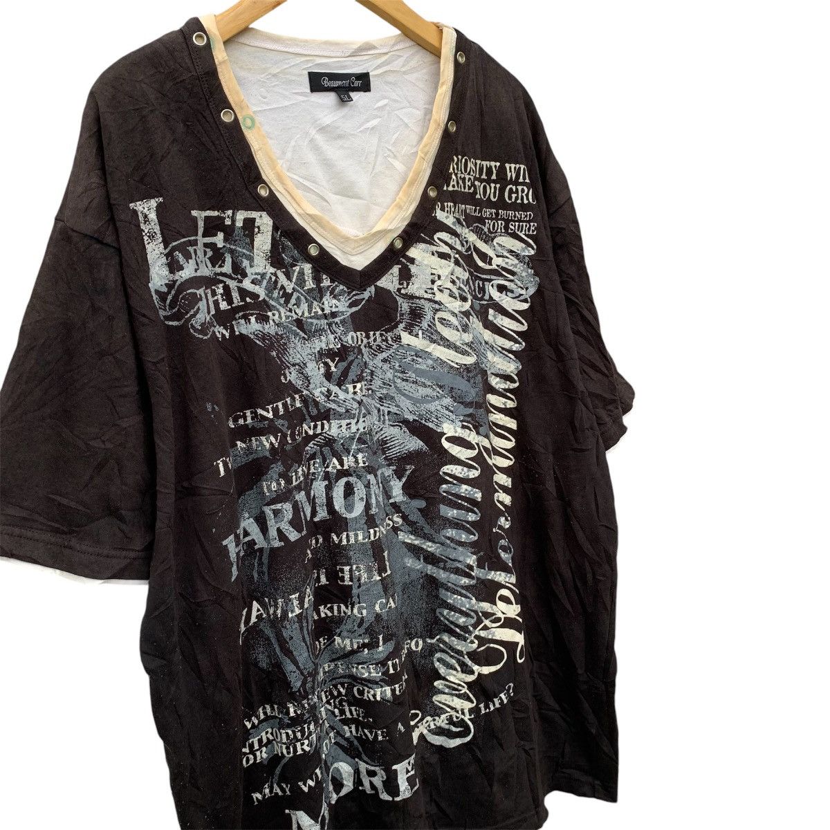 If Six Was Nine × Japanese Brand × Le Grande Bleu (L.G.B.) Beaumont carr poem shirt Size US XL / EU 56 / 4 - 3 Thumbnail