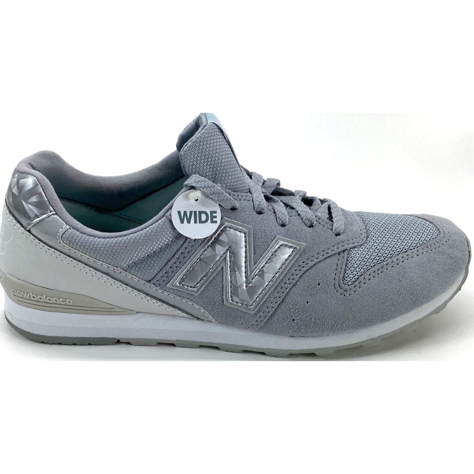 New Balance VINTAGE New Balance 996 Womens 9.5 D Gray Suede Silver Iridescent Tag Walking Sneakers Size ONE SIZE - 3 Thumbnail