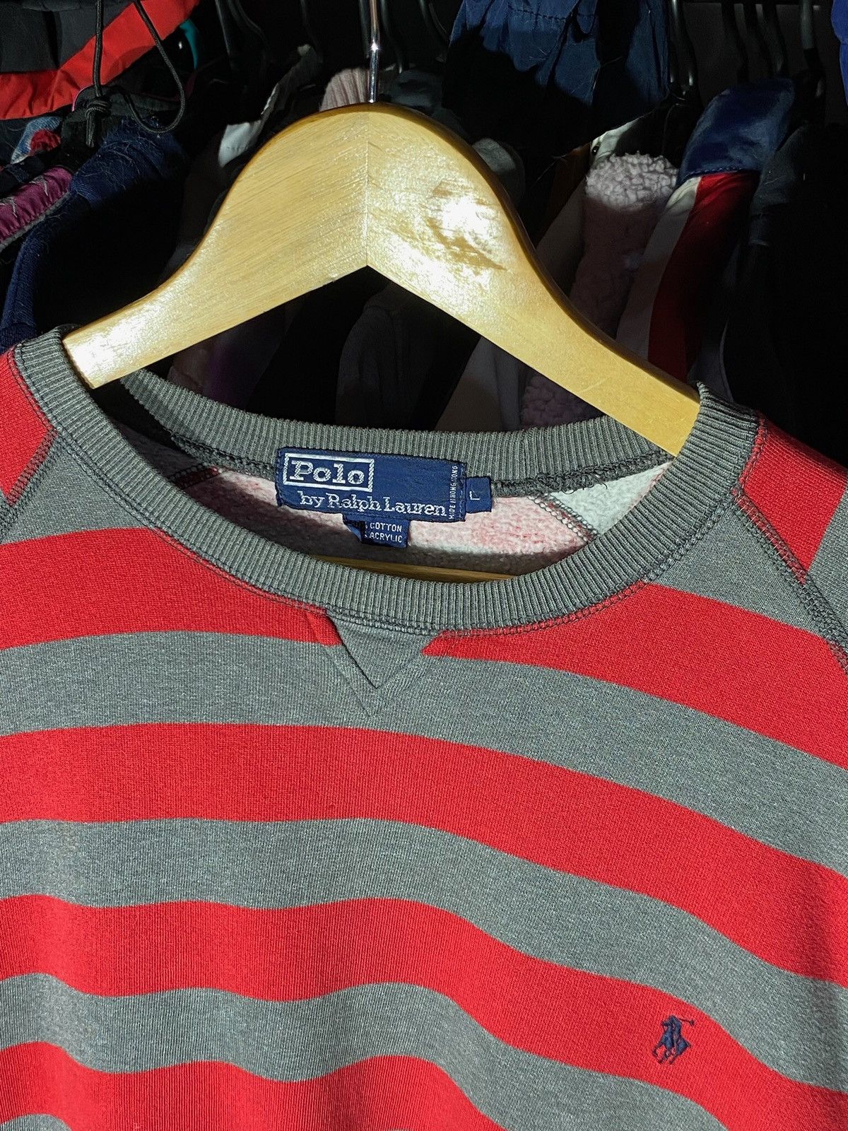 RRL Ralph Lauren Rare Crewneck Polo Freddy Krueger OG Vintage Size US L / EU 52-54 / 3 - 4 Thumbnail