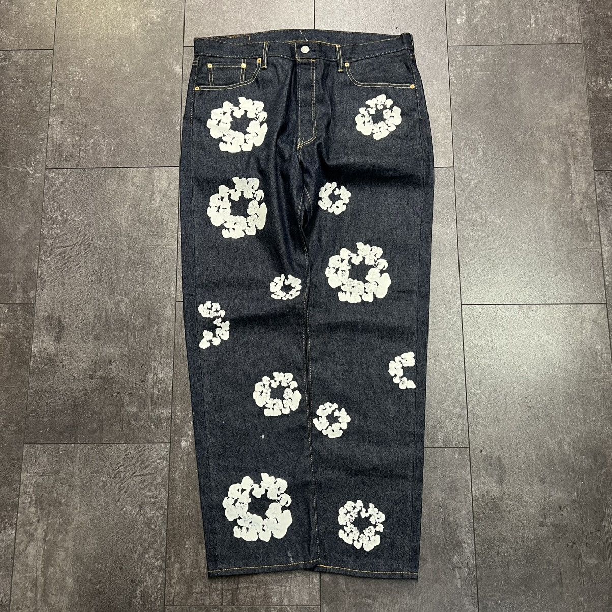 Denim Tears x Levis Cotton Wreeath Jean Raw Indigo