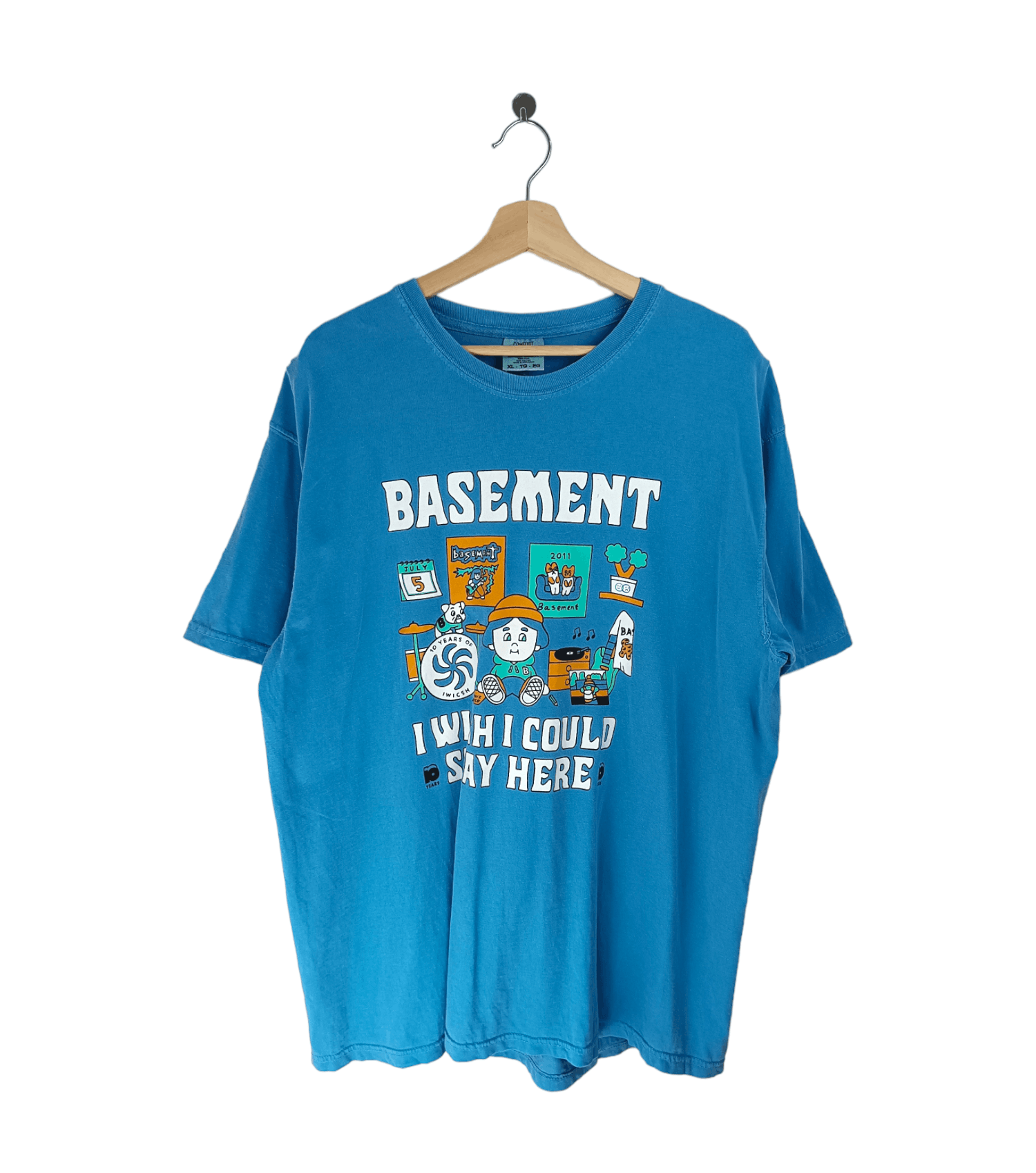 Band Tees VINTAGE BASEMENT "I WISH I COULD" TITLE FIGHT CITIZEN BAND Size US XL / EU 56 / 4 - 1 Thumbnail