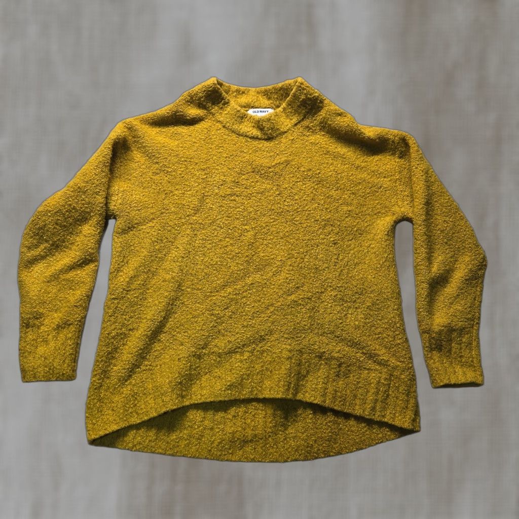 Old Navy Old Navy Sweater Shirt Womens Adult M Yellow Cotton Blend Knit Pullover Cowl Neck Long Sleeve Fall Winter Casual Workwear 90s? Size M / US 6-8 / IT 42-44 - 1 Thumbnail