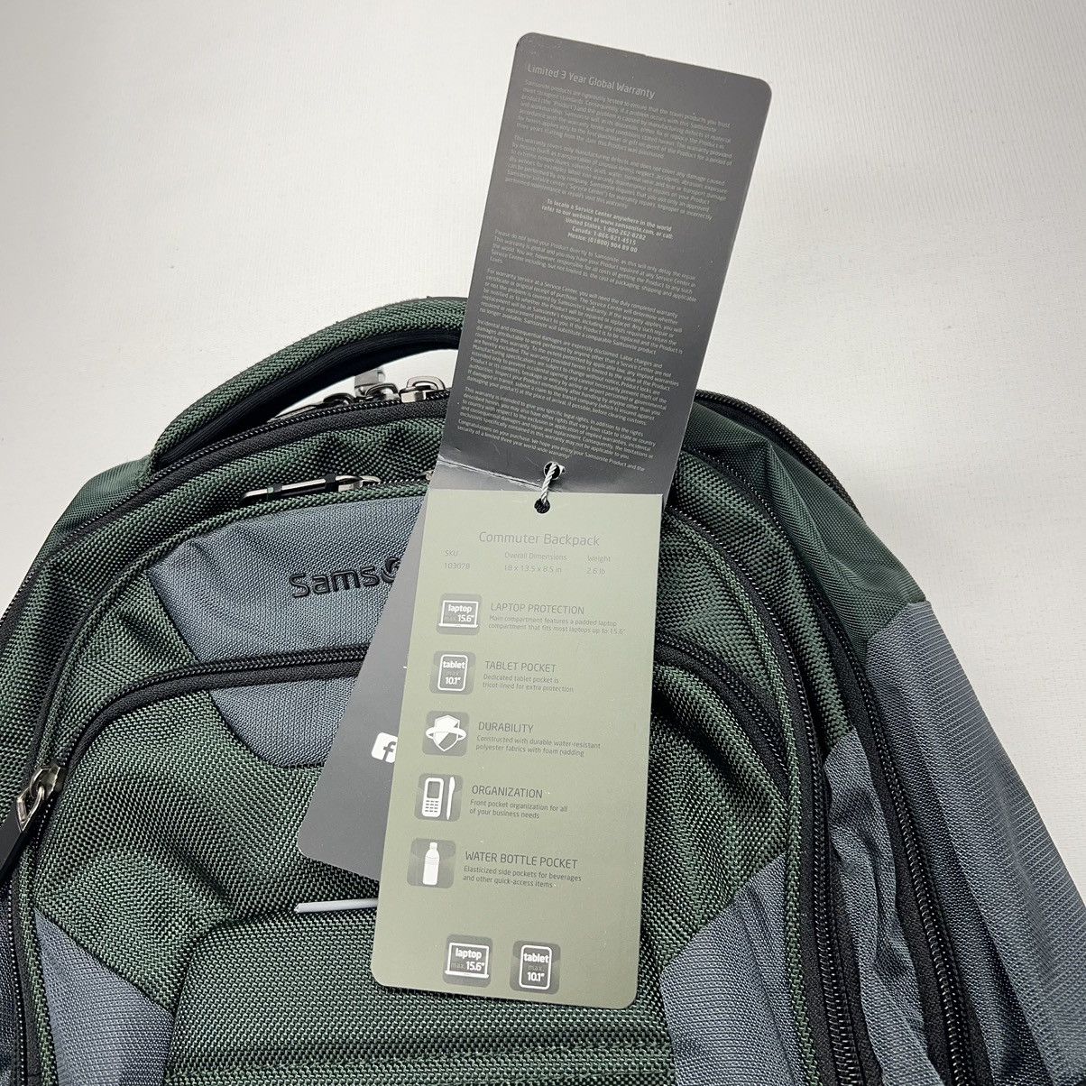 Samsonite NEW Samsonite Laptop Backpack Green Commuter Bag Zipper UBX Size ONE SIZE - 9 Thumbnail