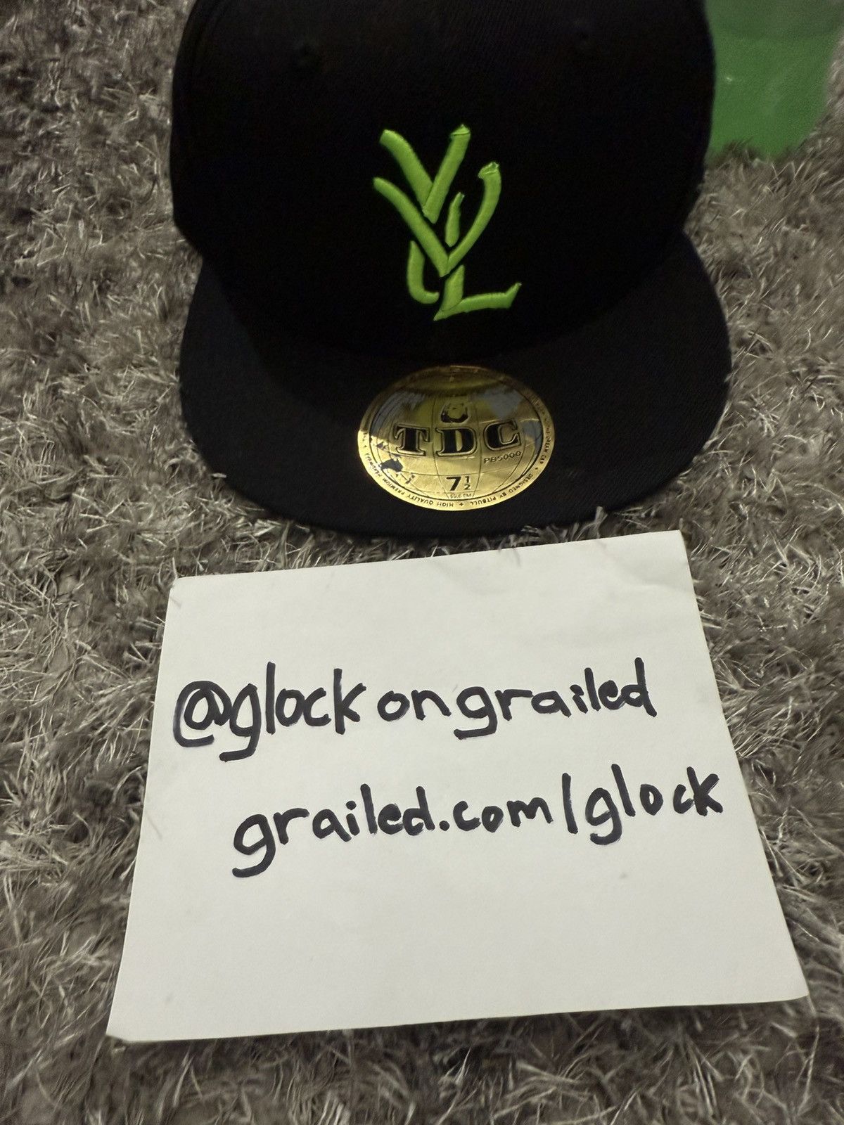 Playboi Carti Playboi Carti YVL Opium Hat Green/Black Size 7 1/2 Size ONE SIZE - 4 Thumbnail