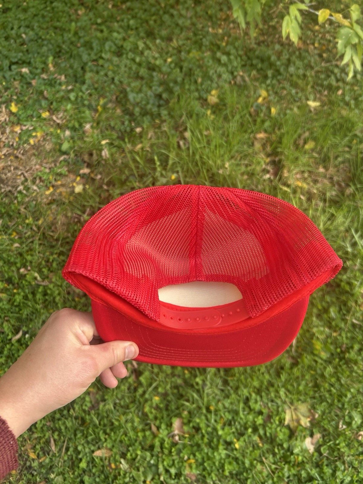 Vintage Vintage trucker hat star truck rentals red white 2 tone snap Size ONE SIZE - 4 Thumbnail