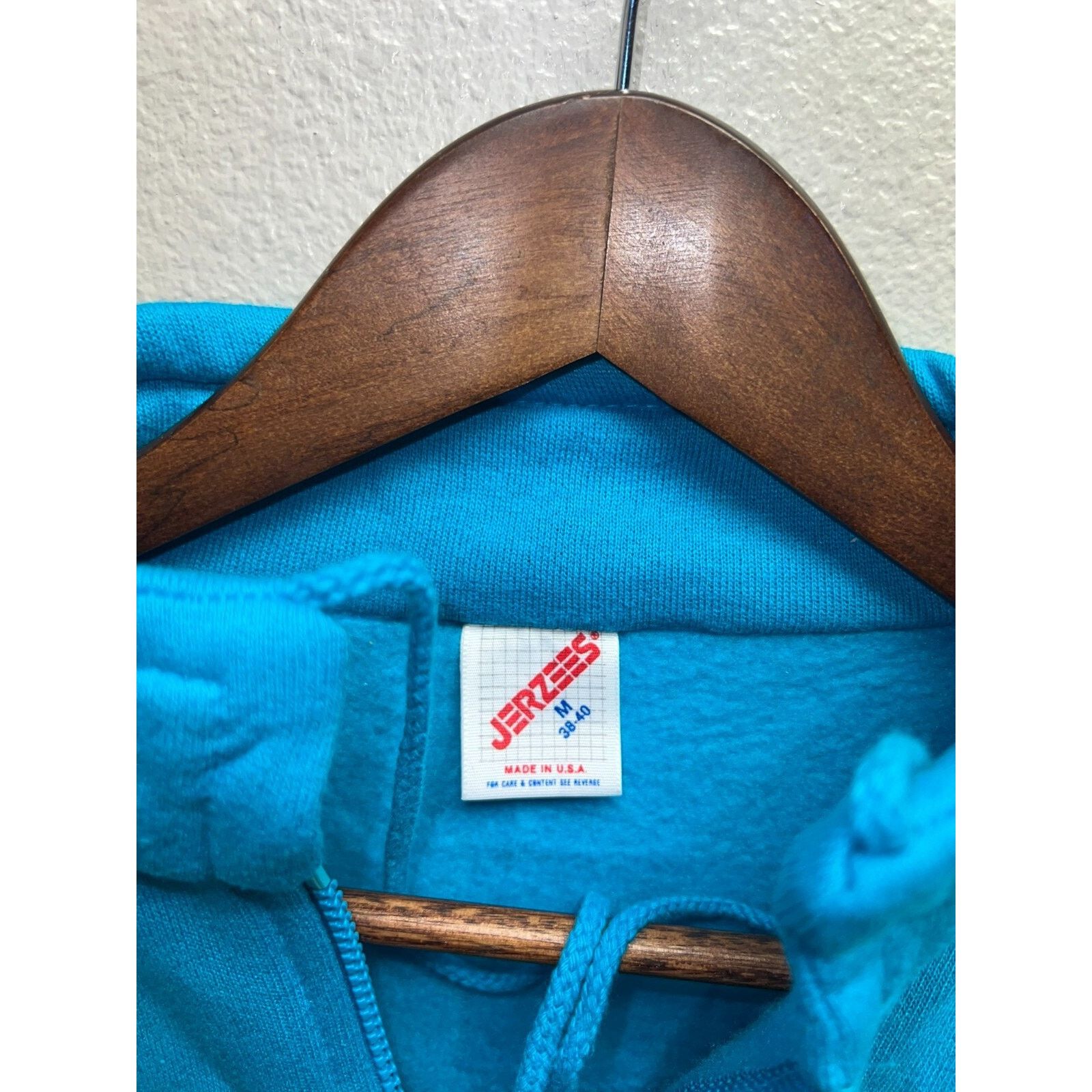 Jerzees Vintage Montana Sweatshirt 1/4 Zip Blue Crewneck 90s M Size US M / EU 48-50 / 2 - 6 Thumbnail
