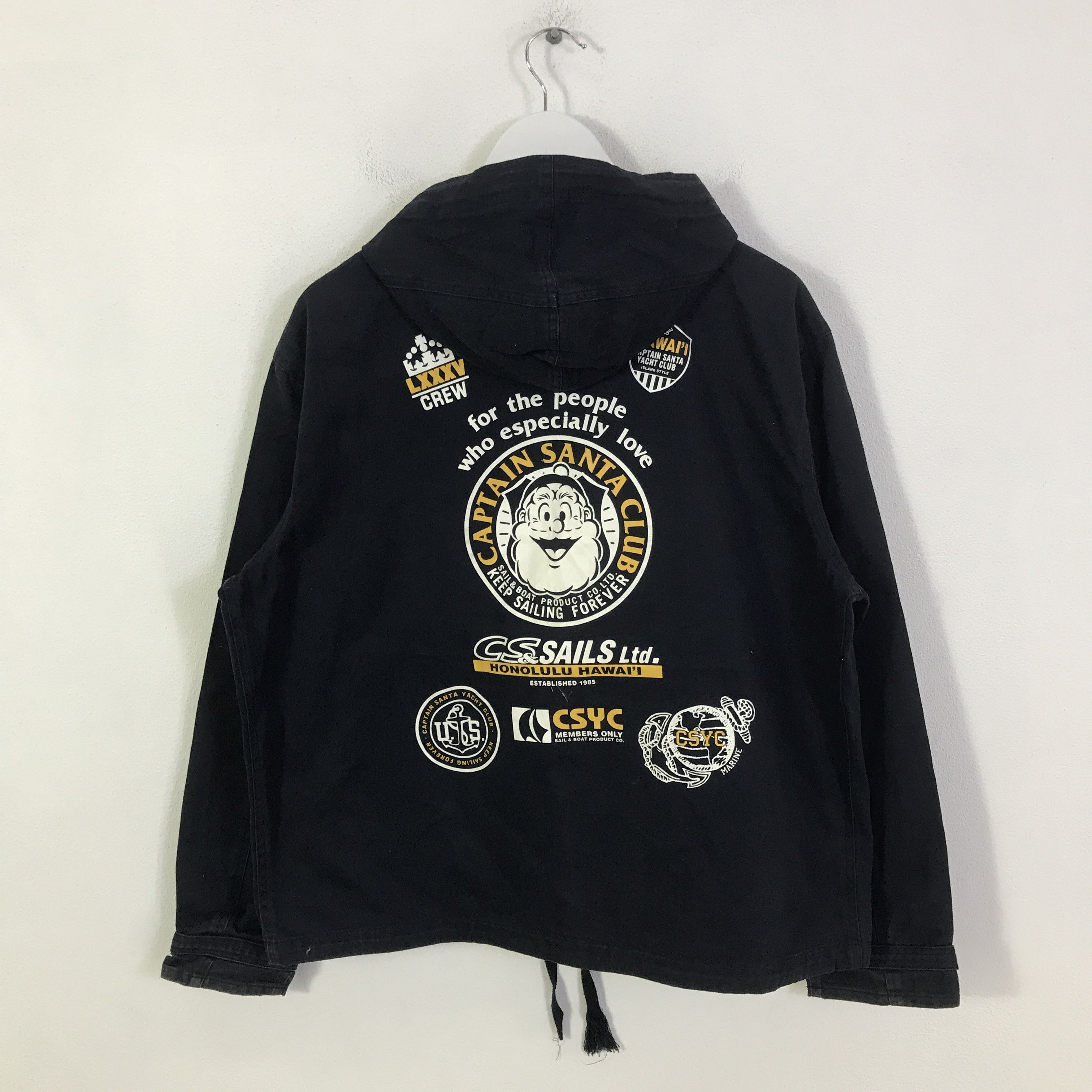 Japanese Brand Vintage captain santa club Navy colour Faded jacket K126B2 Size US L / EU 52-54 / 3 - 1 Thumbnail