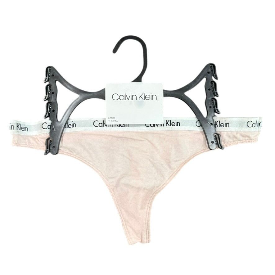 Calvin Klein Calvin Klein Logo Thong in Blush Pink, Size M Size ONE SIZE - 1 Thumbnail
