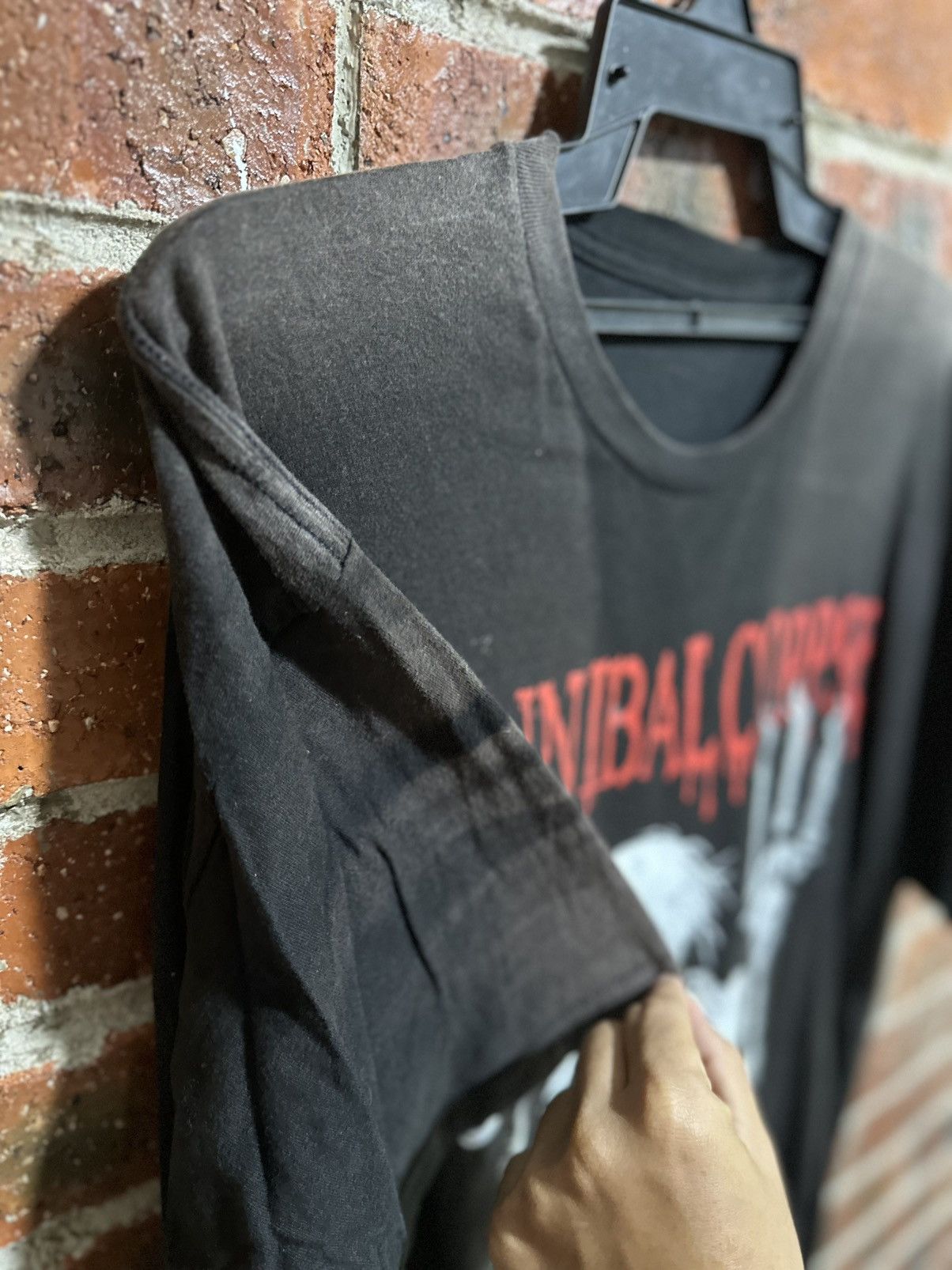 Band Tees Thrashed Vintage Cannibal Corpse Sun Faded Tee Size US XXL / EU 58 / 5 - 8 Thumbnail