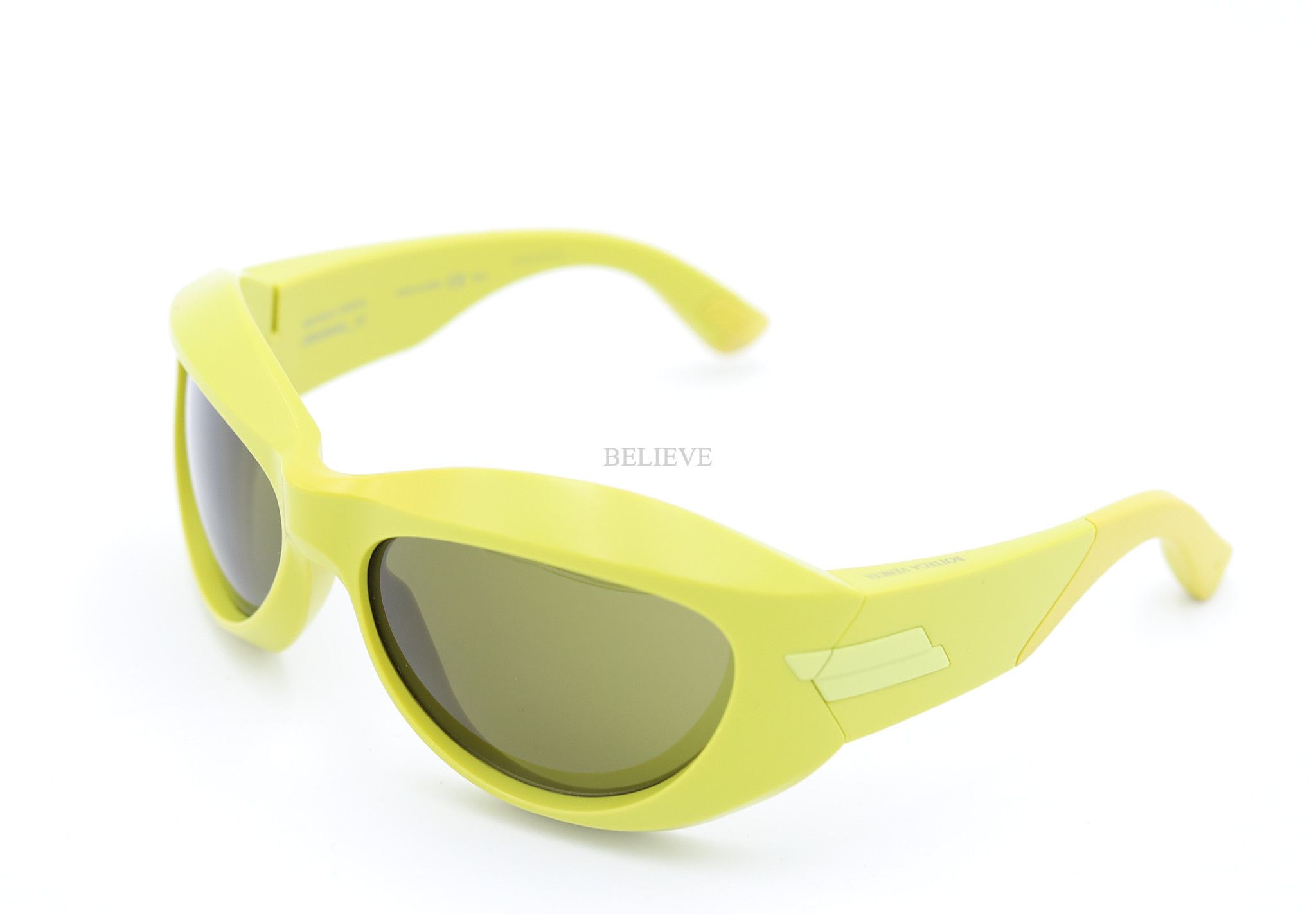 image of Bottega Veneta Sunglasses Bv1087S 005 Green 499 in Yellow, Men's