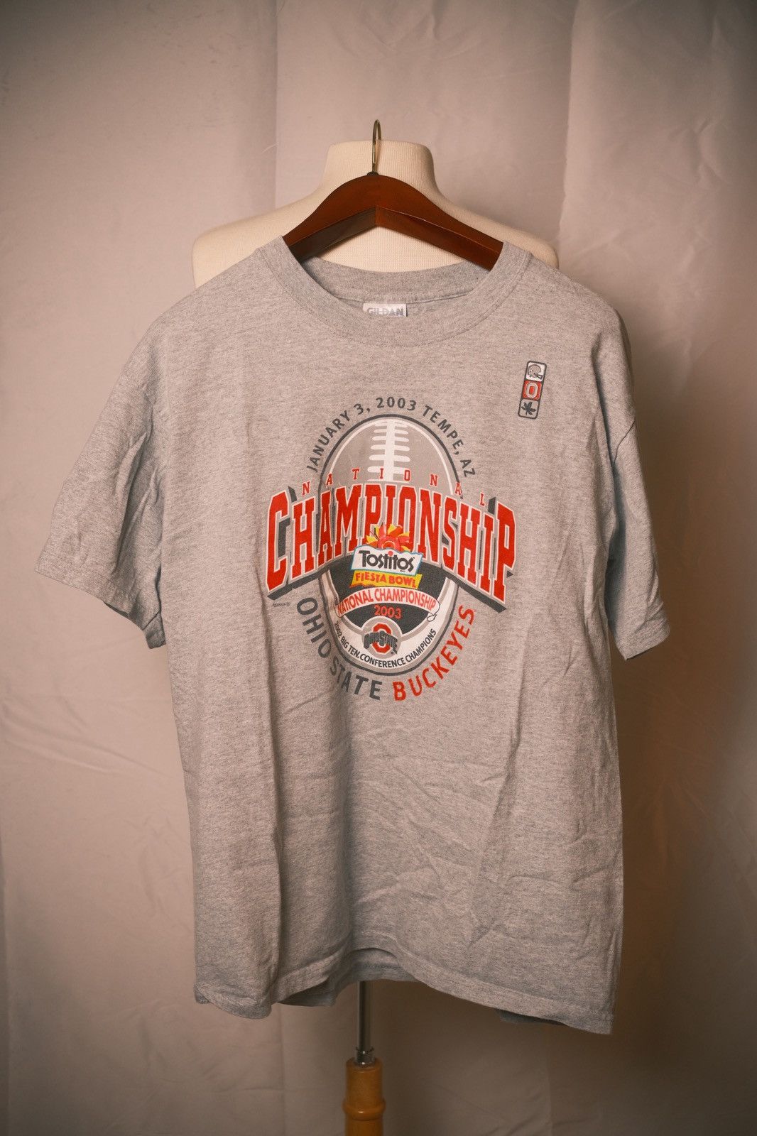 Gildan Ohio State Buckeyes 03 Fiesta Bowl National Championship Tee Size US L / EU 52-54 / 3 - 2 Thumbnail