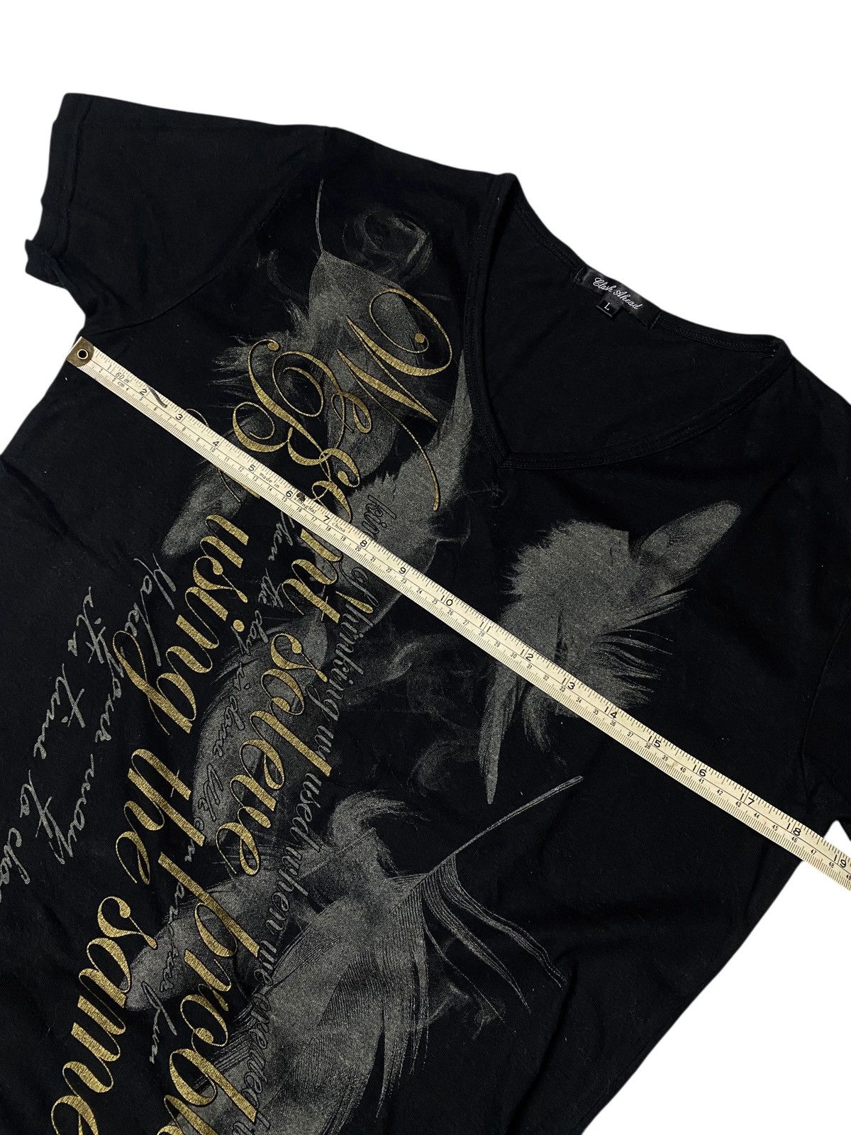 If Six Was Nine 2000's Clash Ahead Poem Peacock Feather Shirt Size US M / EU 48-50 / 2 - 7 Thumbnail