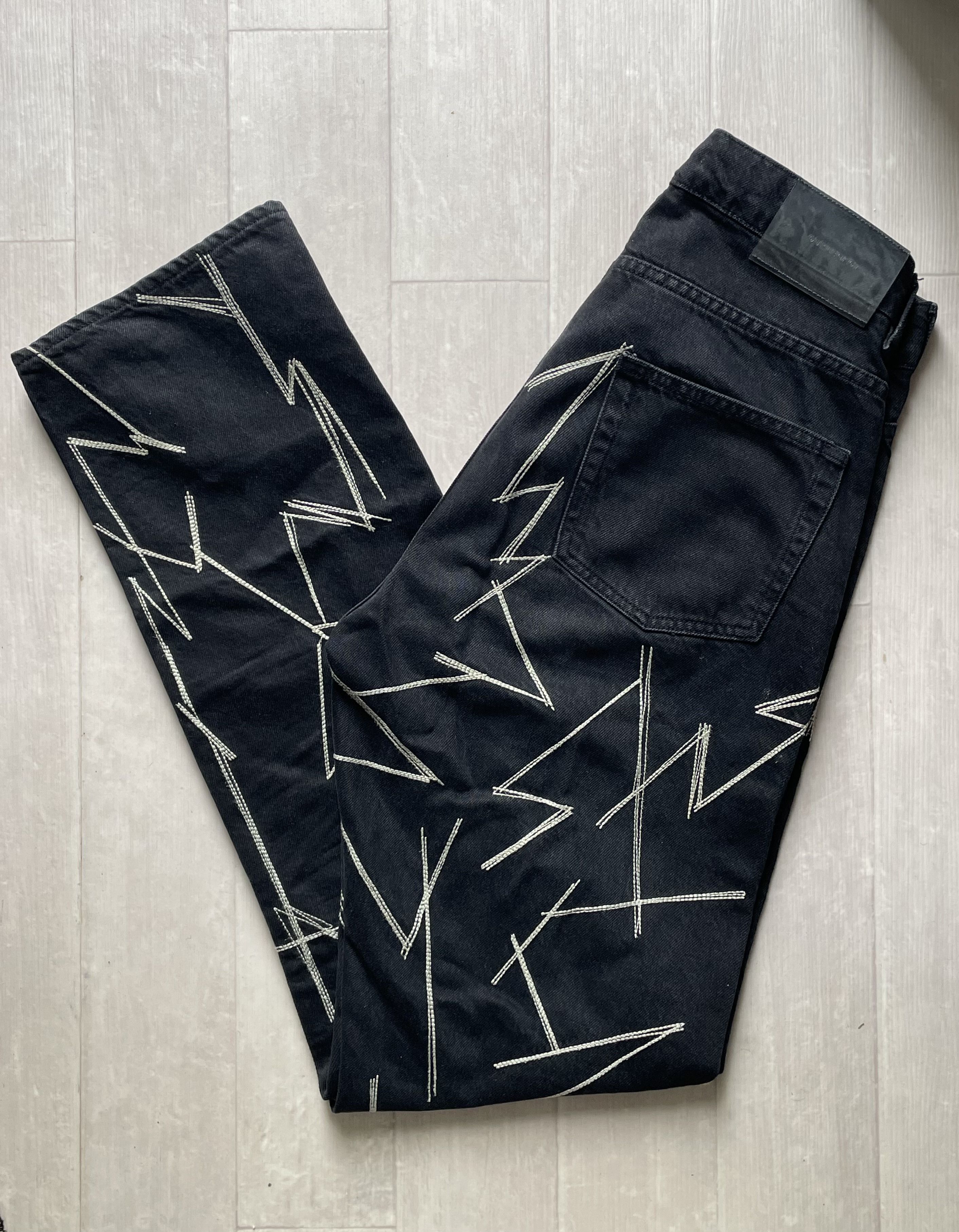 Our Legacy Zig Zag Black denim | Grailed