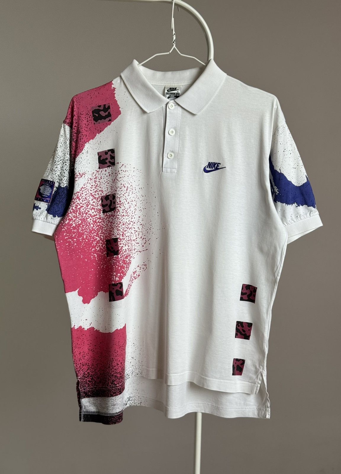 Nike Nike Vintage Challenge Courte 90’s Collar T-Shirt Size US M / EU 48-50 / 2 - 1 Thumbnail