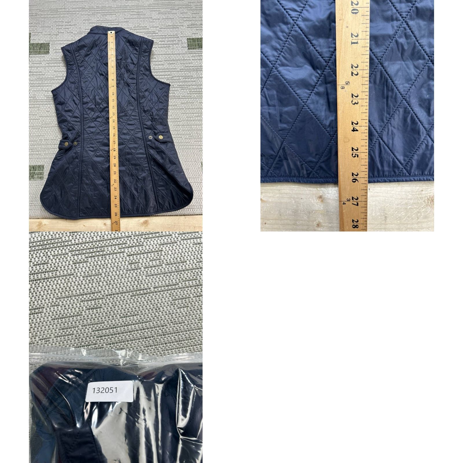 Barbour Barbour Vest Womens 6 Blue Full Zip Quilted Puffer Size M / US 6-8 / IT 42-44 - 8 Thumbnail