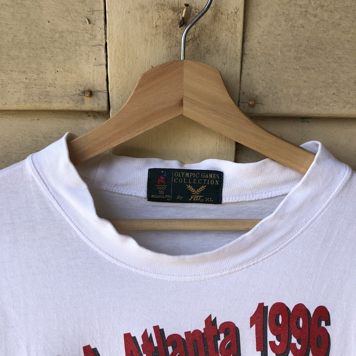 USA Olympics Vintage 90s Olympic Games USA Atlanta 1996 Tshirt Size US XL / EU 56 / 4 - 5 Thumbnail