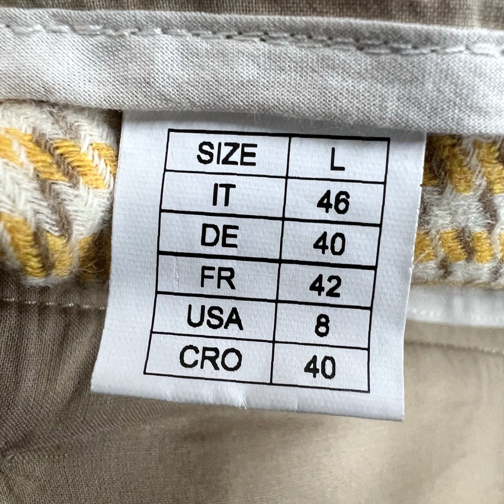Vintage Vintage Beatrice Italia Wool Belted Skirt Womens Size 8 Yellow 32X32 Size 30" / US 8 / IT 44 - 7 Thumbnail