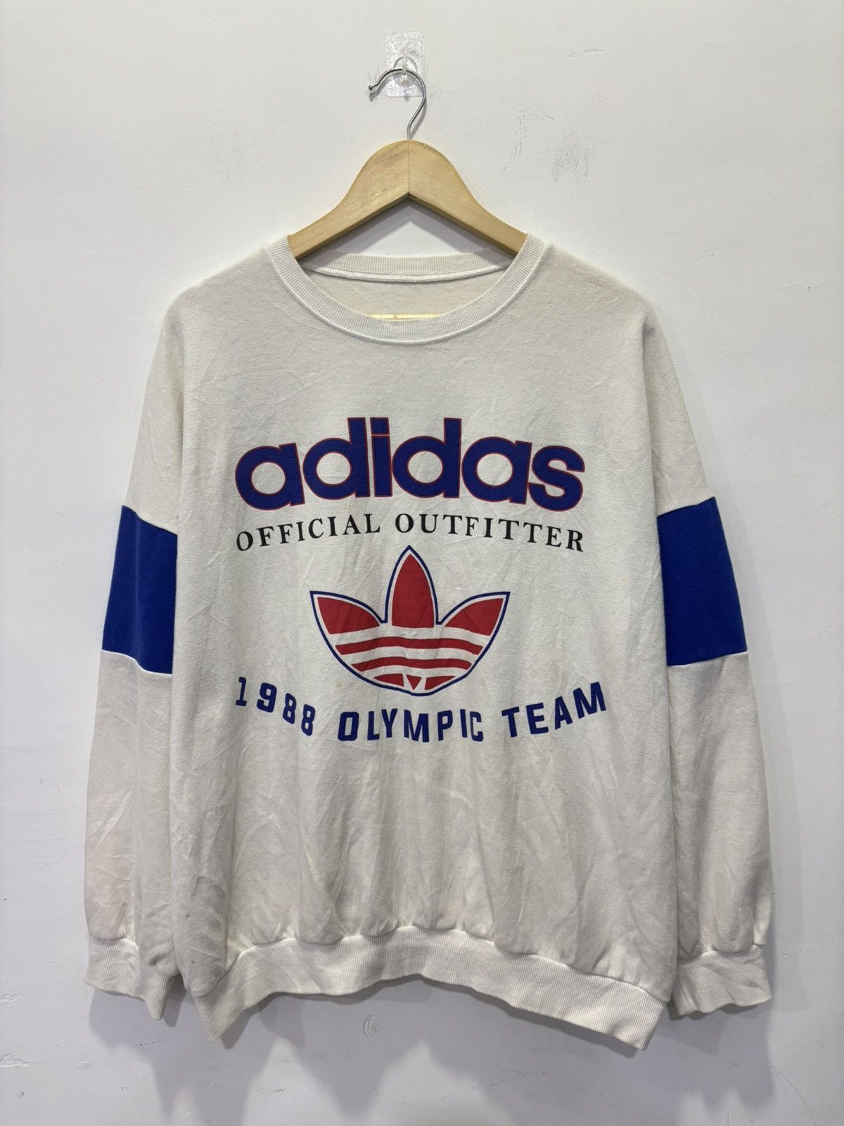 Adidas Vintage Adidas 1988 Olympic Team Sweatshirt Size US XXL / EU 58 / 5 - 1 Thumbnail
