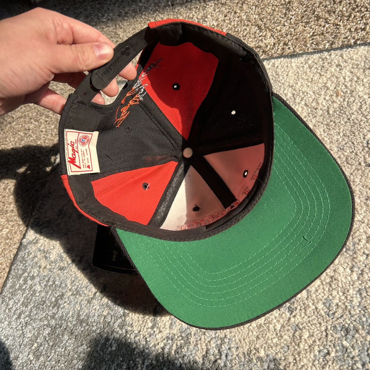 Vintage 90's MAGiC by BEE iLLiNOiS FiGHTiNG iLLiNi PiNWHEEL SNAPBACK Size ONE SIZE - 7 Thumbnail