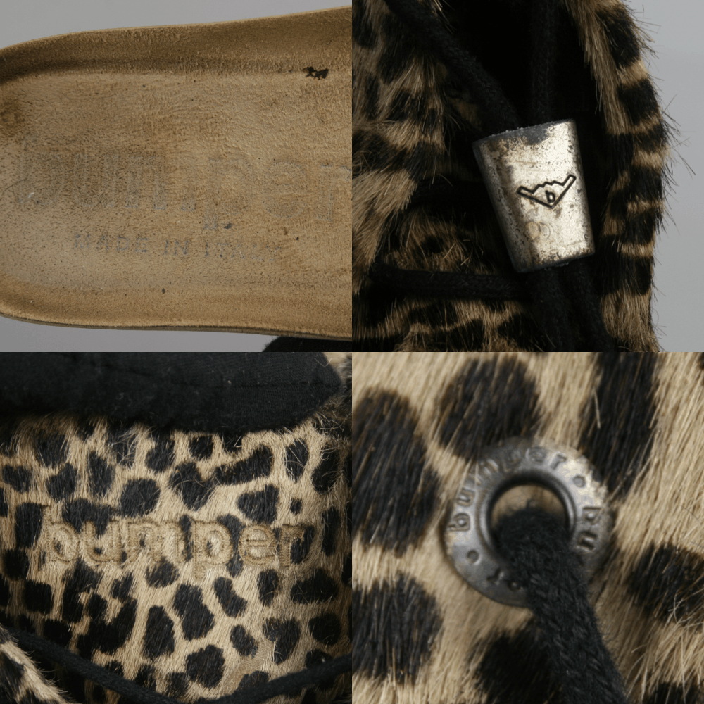 Japanese Brand Bumper Y2K Pony Hair Leopard Fur Boots Vintage Size US 10 / IT 40 - 11 Thumbnail