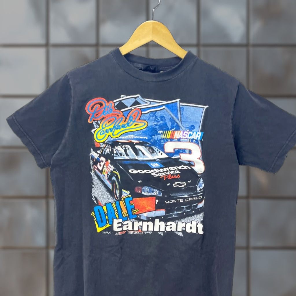 NASCAR VINTAGE NASCAR Dale Earnhardt Racing T Shirt Medium Black Mens Shirts Size US M / EU 48-50 / 2 - 1 Thumbnail