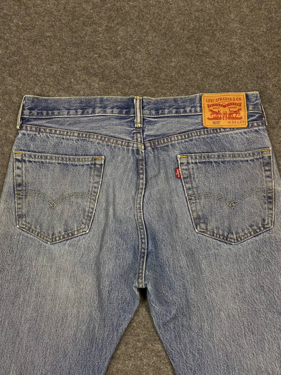 Levi's levis 505 distressed denim nice design Size US 37 - 3 Thumbnail
