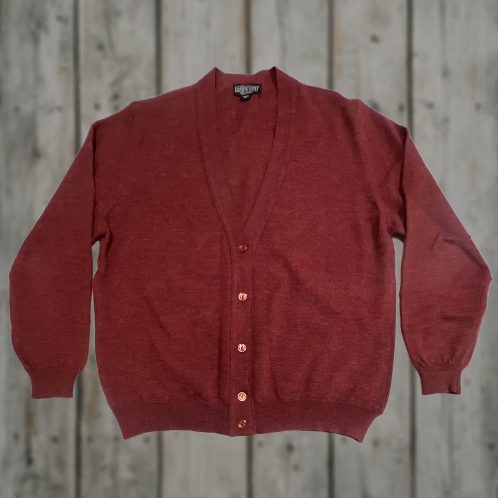 Lands' End VINTAGE Lands' End Wool Sweater Cardigan Women’s M Italy Brown Womens M Wool Sweater Brownish 1990s Secretary/Geek Size M / US 6-8 / IT 42-44 - 1 Thumbnail