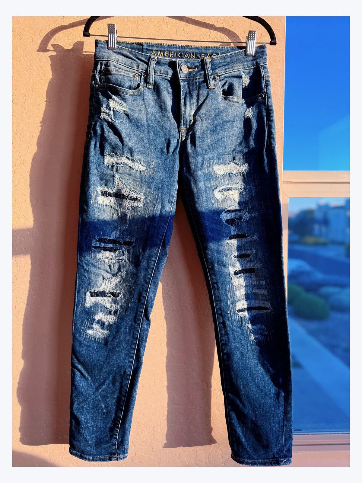 American Eagle Outfitters American Eagle Men’s Distressed Jeans 29x30 Size US 29 - 1 Thumbnail