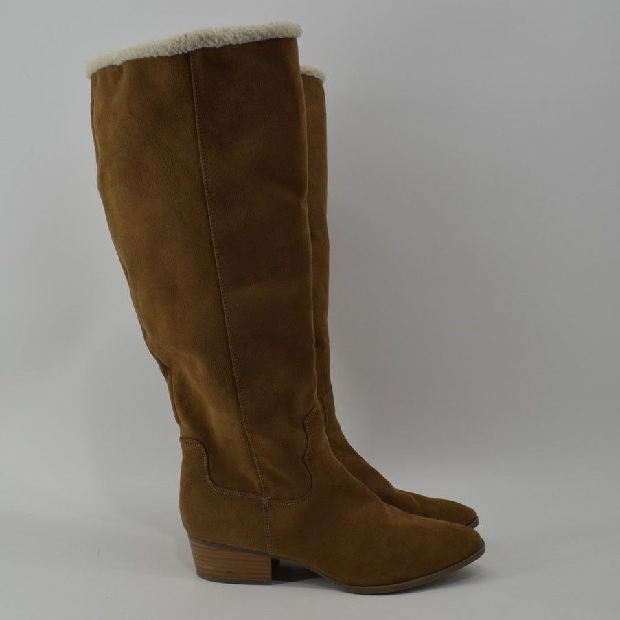 Other ANA Arden Brown Boots Knee High Winter Faux Suede Size 11 Size US 11 / IT 41 - 9 Thumbnail