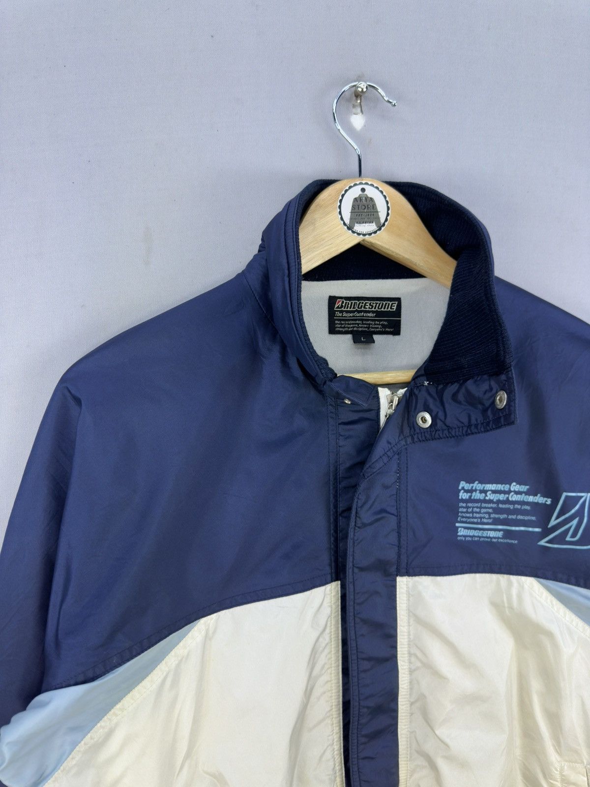 Vintage Y2K Bridgestone Color Block Windbreaker Jacket