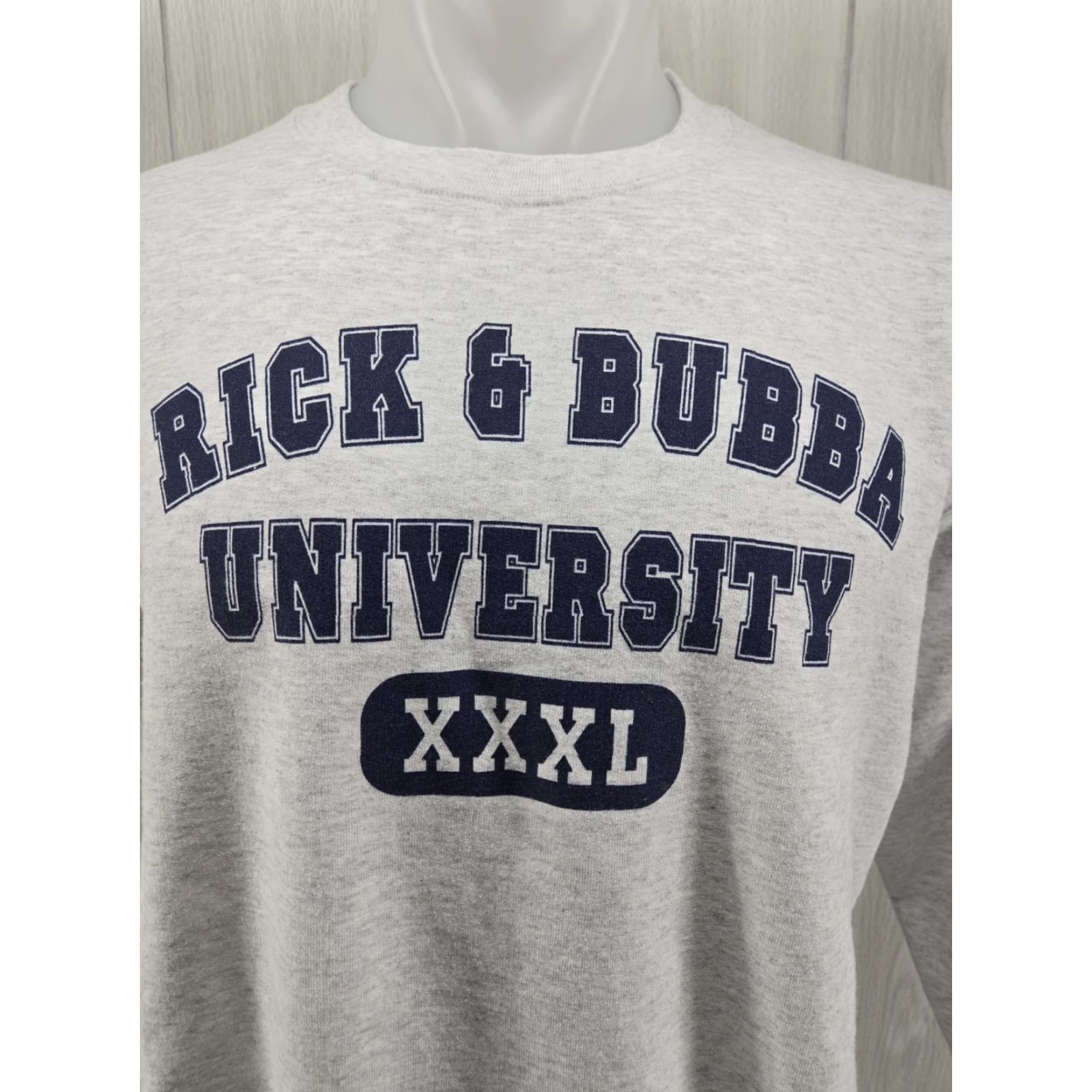 Port & Company Rick & Bubba University Radio Show Long Sleeve Gray Sweater T-shirt Large Size US L / EU 52-54 / 3 - 3 Thumbnail