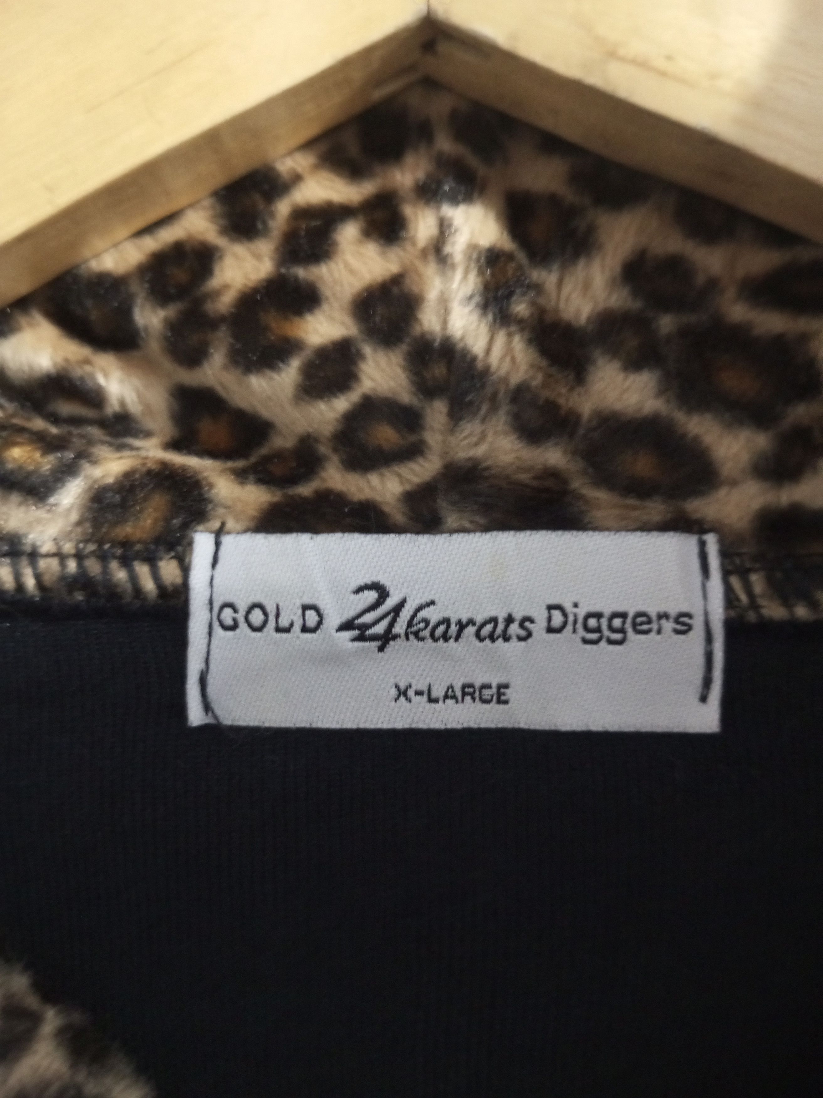 Japanese Brand 24 karats leopard velvet double zipper fur hoodie Size US L / EU 52-54 / 3 - 12 Thumbnail