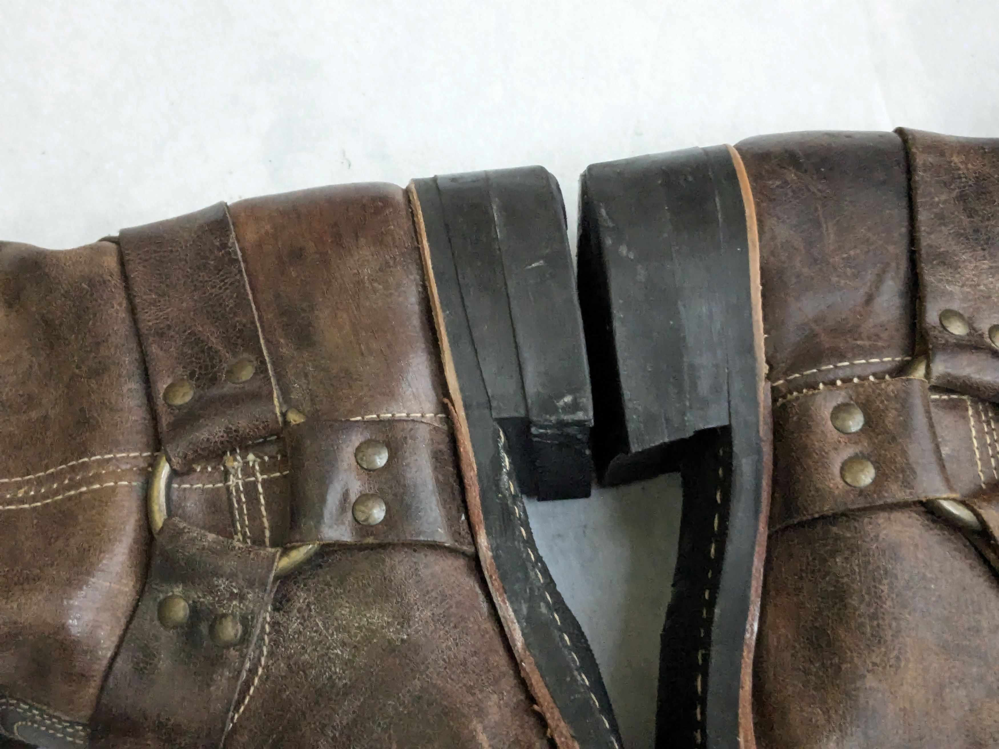 Frye Frye Harness Boots Brown 12 M Leather Size US 12 / EU 45 - 9 Thumbnail