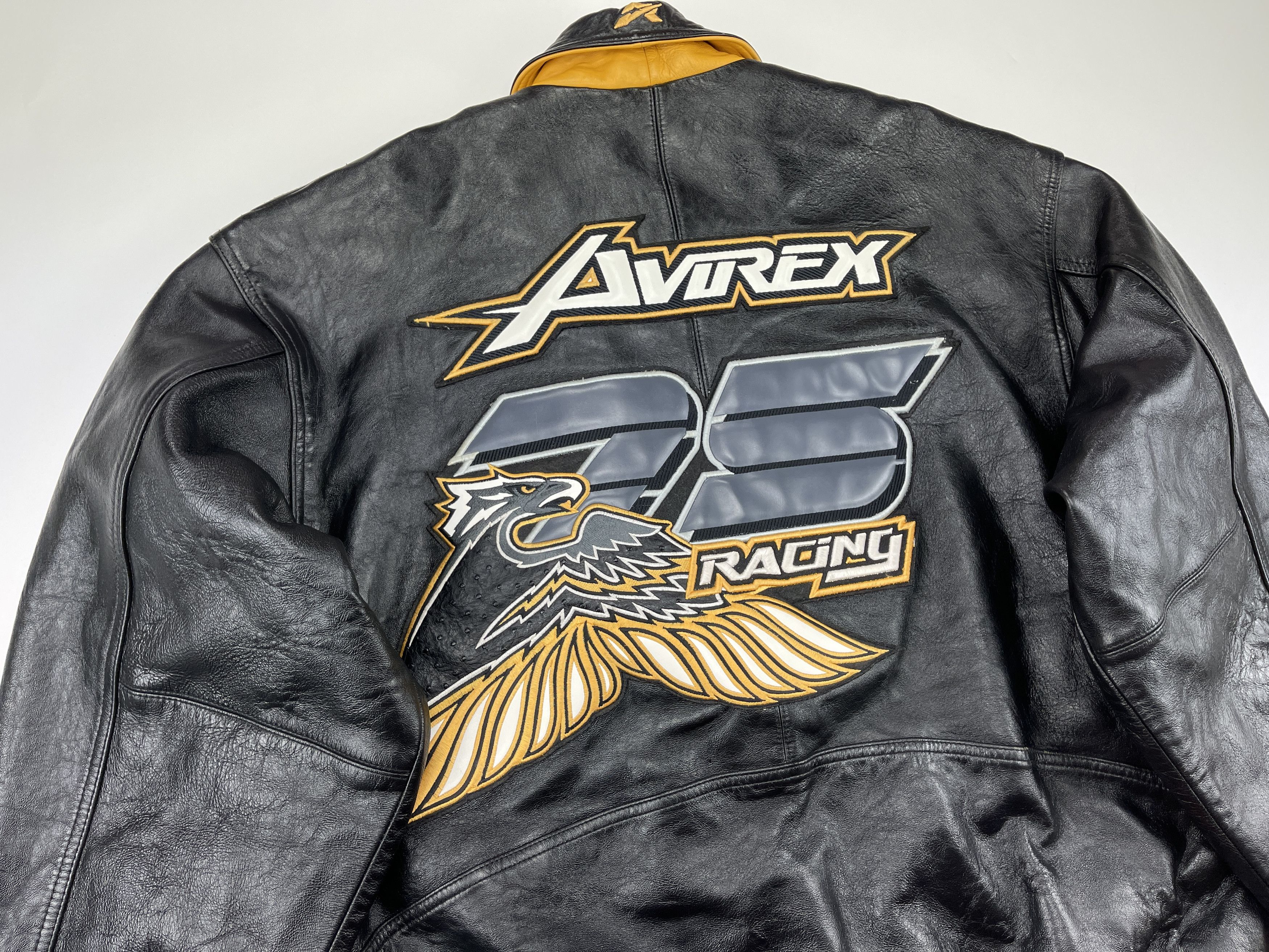 Avirex AVIREX leather jacket, 25th Racing, vintage, 90s hip hop XXL Size US XXL / EU 58 / 5 - 5 Thumbnail