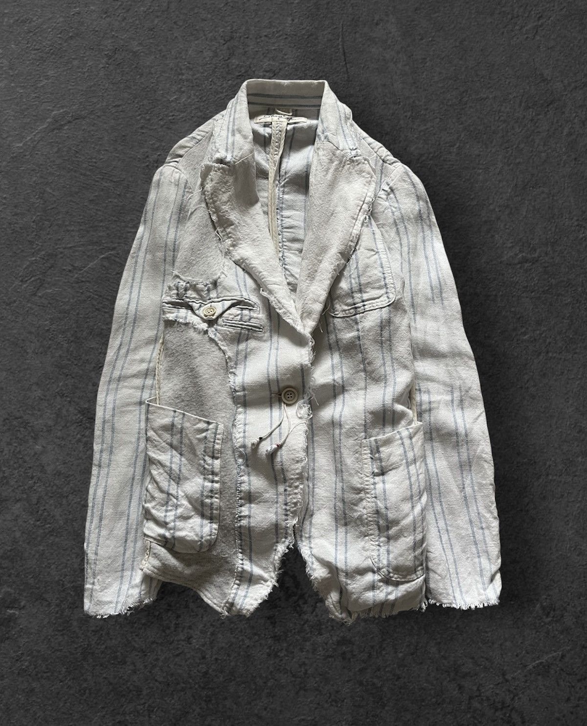 ARCHIVIO J.M RIBOT リネンテーラードジャケット Archivio J.M. Ribot | Grailed