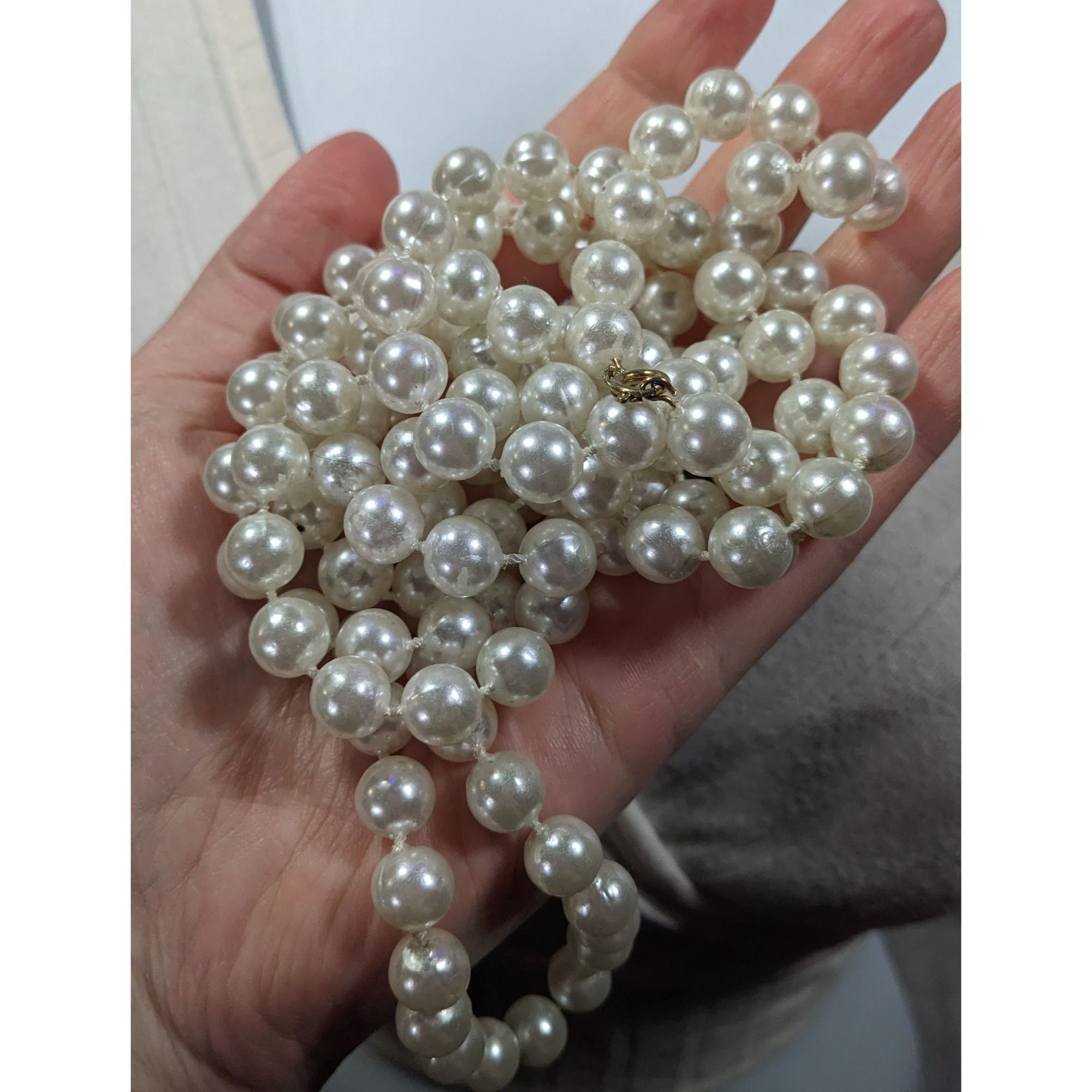 Other Extra Long Glam Beaded Faux Pearl Necklace Size ONE SIZE - 6 Thumbnail