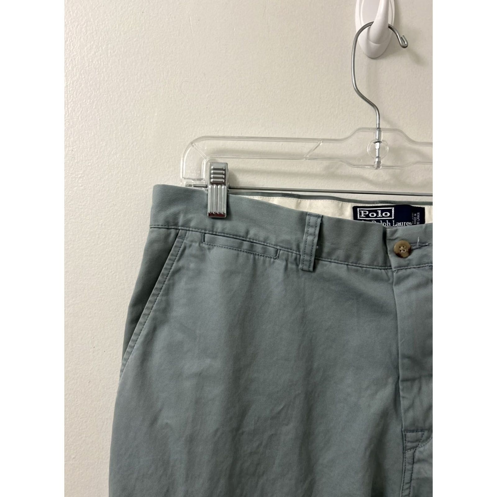 Polo Ralph Lauren VINTAGE Polo Ralph Lauren Suffield Pants Mens 34x32 Blue Chino Plain Logo 90s Preppy Mens Size US S / EU 44-46 / 1 - 4 Thumbnail